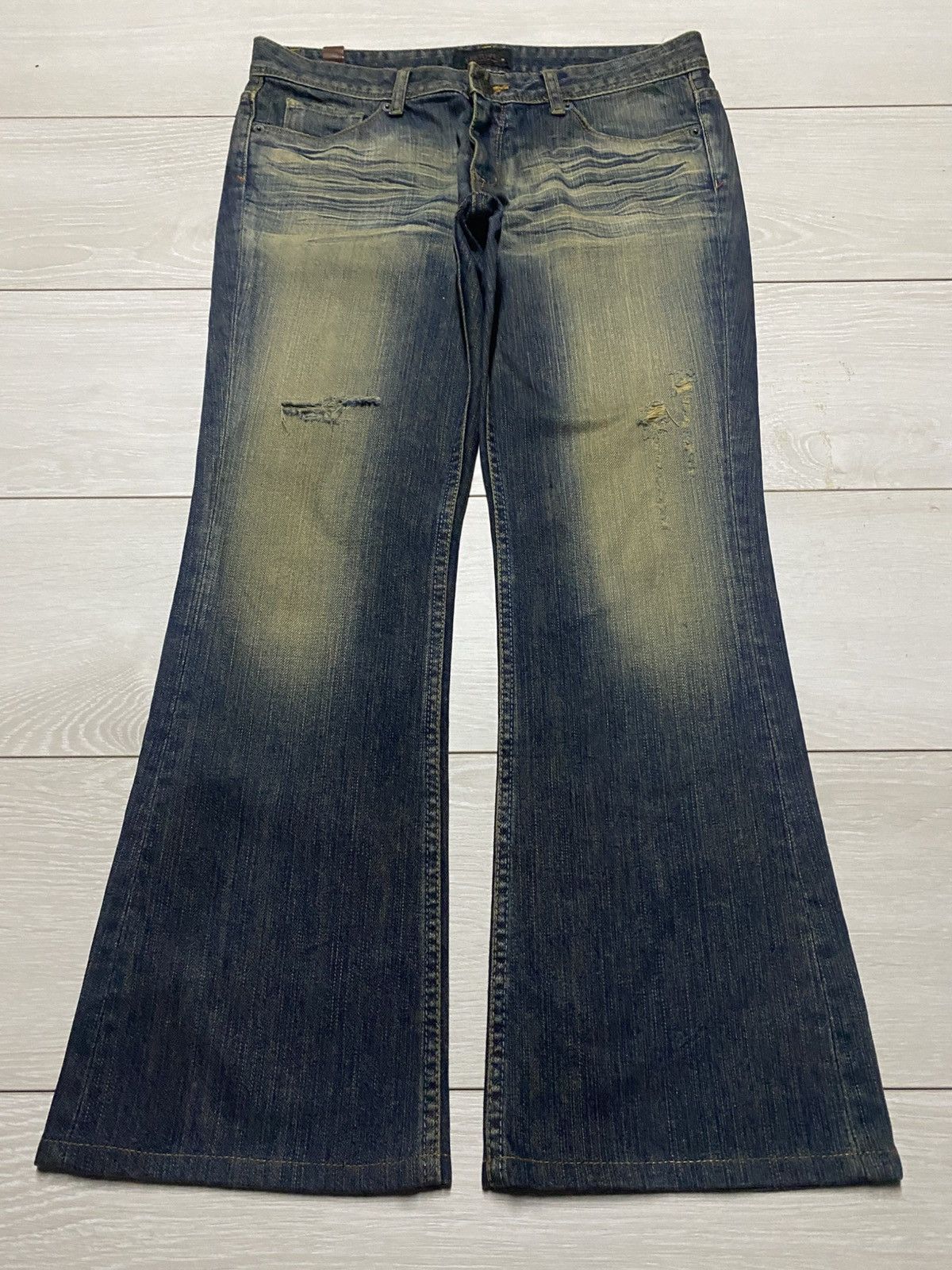 Japanese Brand japan Brand Sweet Camel Mud Wash Flare Woman Jeans Size US 32 / EU 48 - 1 Thumbnail