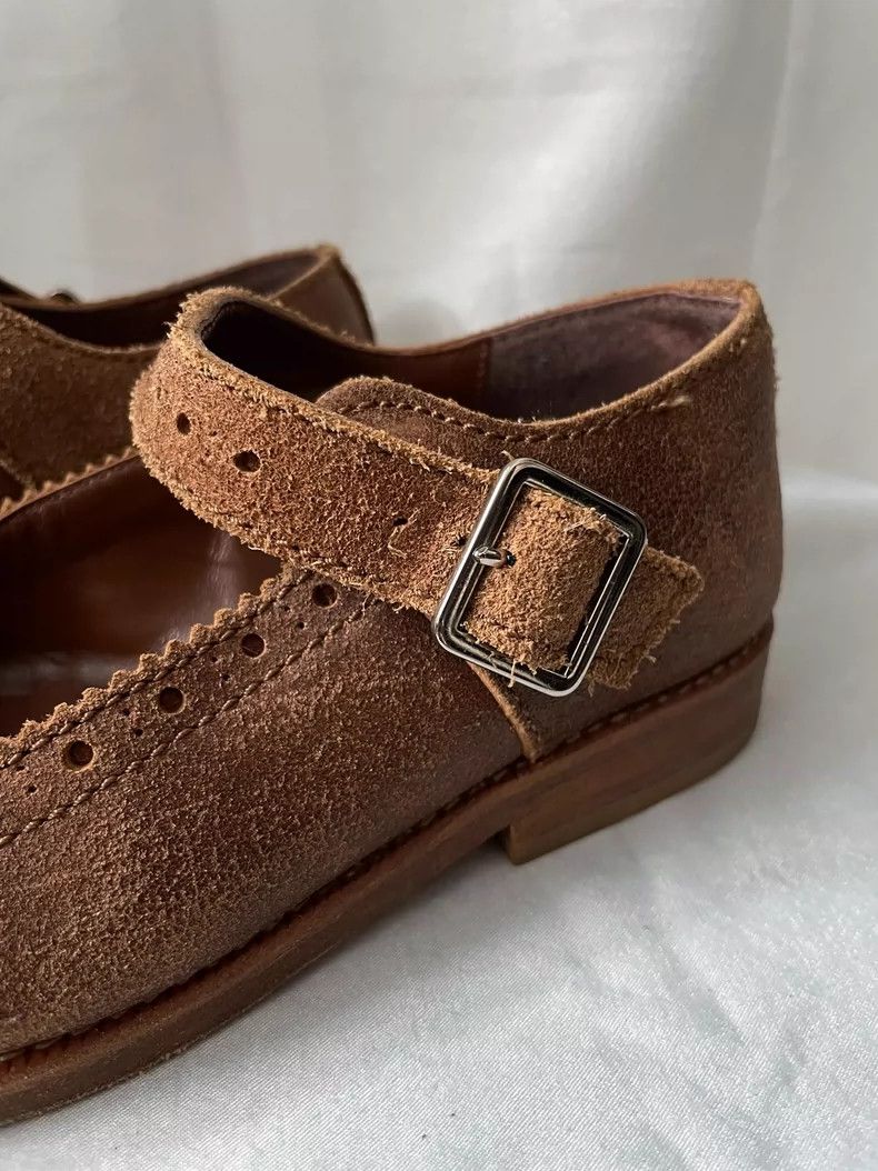 Comme des Garcons Comme des Garçons Craftsman Leather Mary Jane Brown Low Top Size US 7.5 / IT 37.5 - 5 Thumbnail