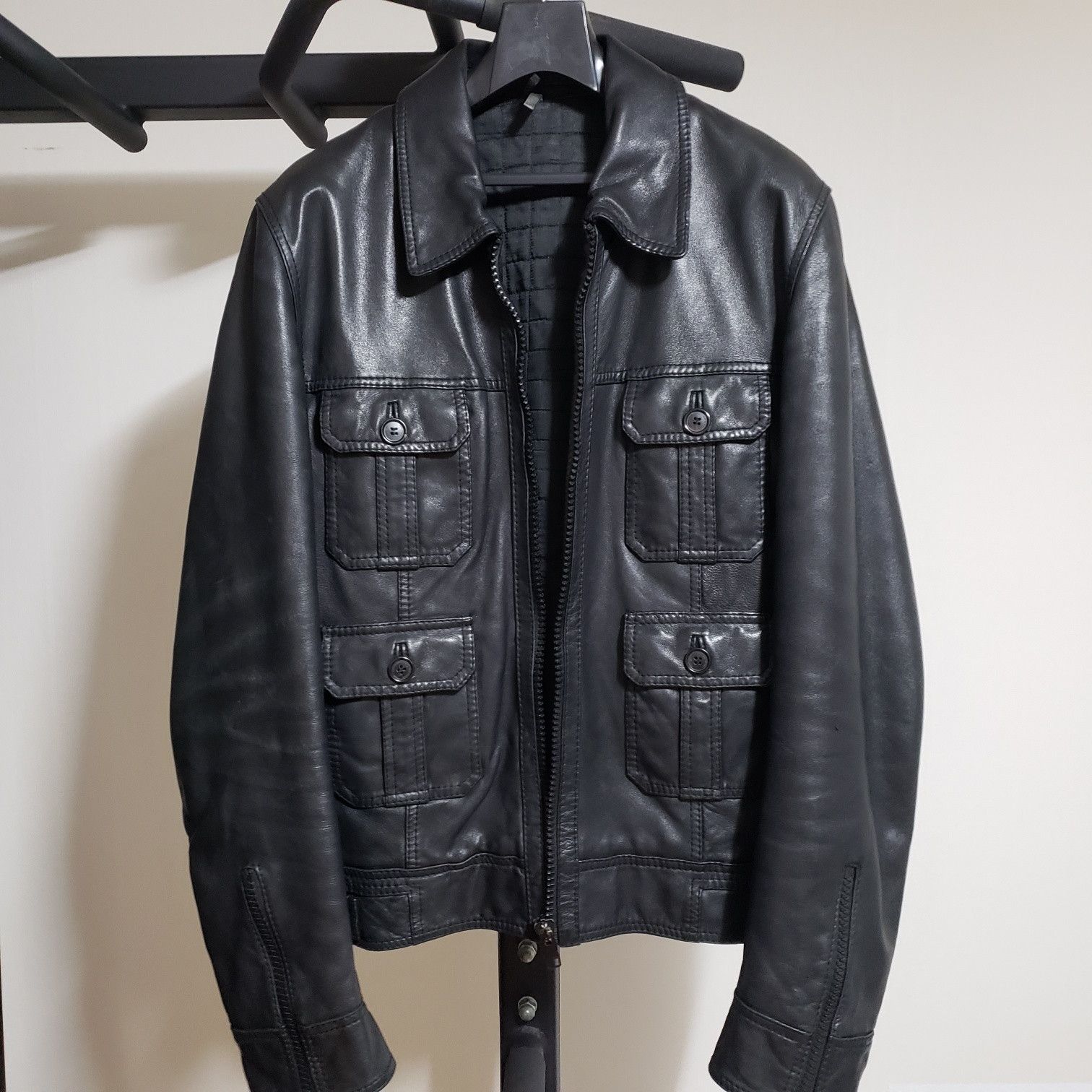Dior Dior Homme 07AW 4 pocket leather jacket | Grailed