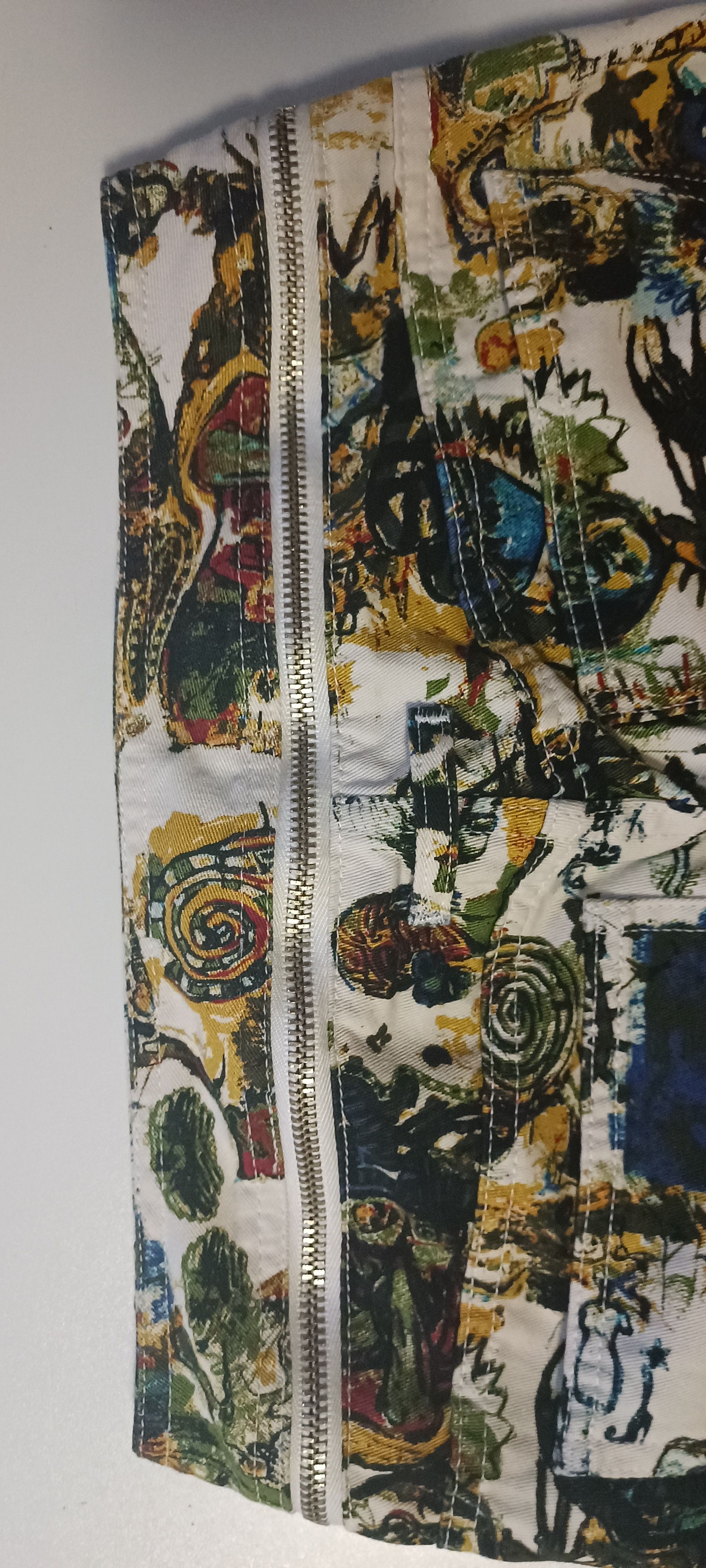 Jean Paul Gaultier 2000 - Basquiat graffiti pants Size 26" / US 2 / IT 38 - 12 Thumbnail