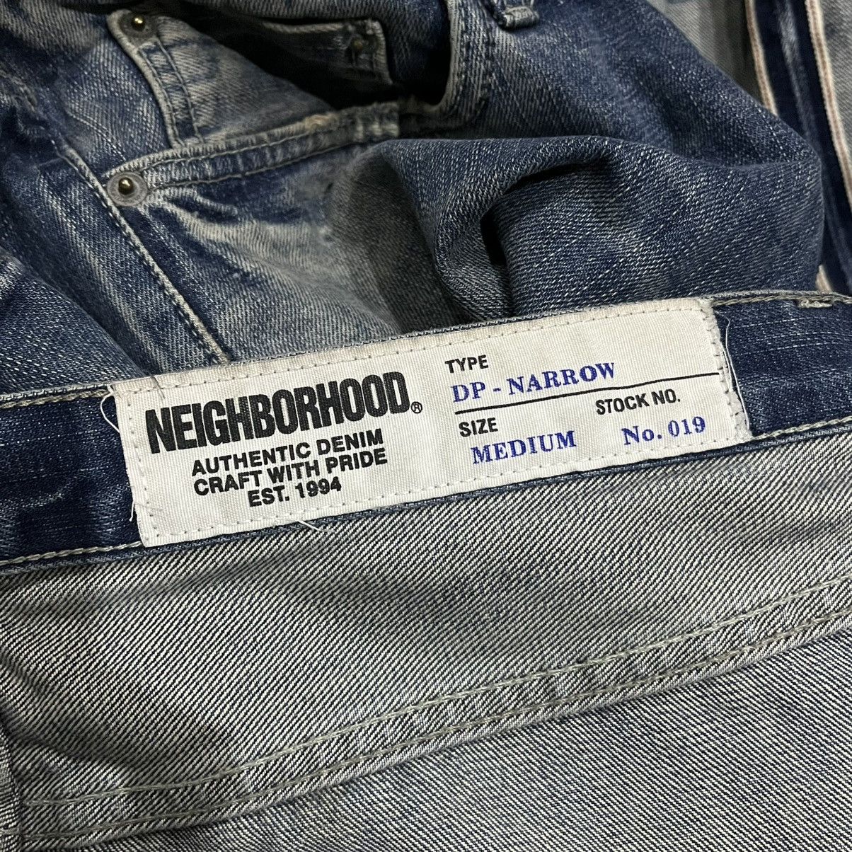 Neighborhood Neighborhood DP-Narrow Distressed Selvedge Denim Pants Size US 32 / EU 48 - 14 Thumbnail