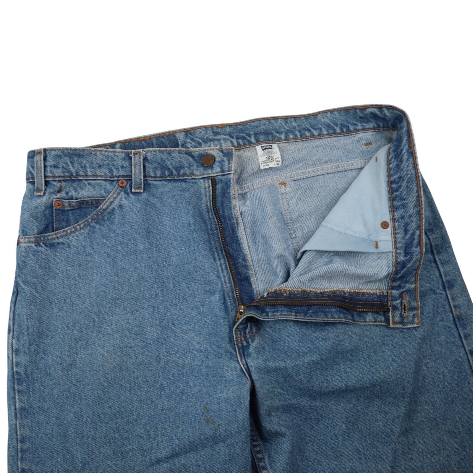 Levi's × Vintage Vintage Levi's 505 Straight Leg Orange Tab Denim Jeans Size US 40 / EU 56 - 10 Thumbnail
