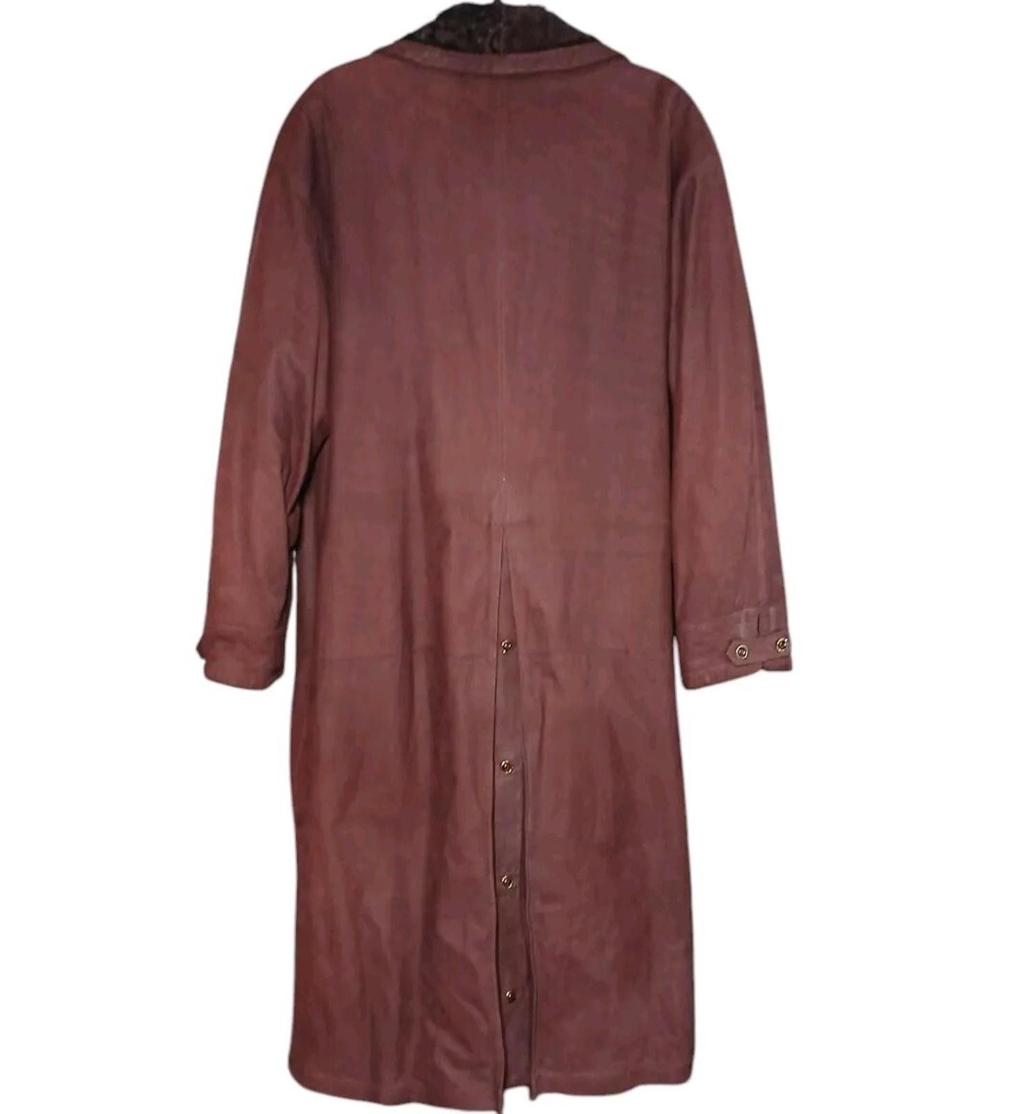 Gallotti Gallotti leather/curly lamb fur collar coat Size 22/XXL NWT Size US XXL / EU 58 / 5 - 2 Thumbnail