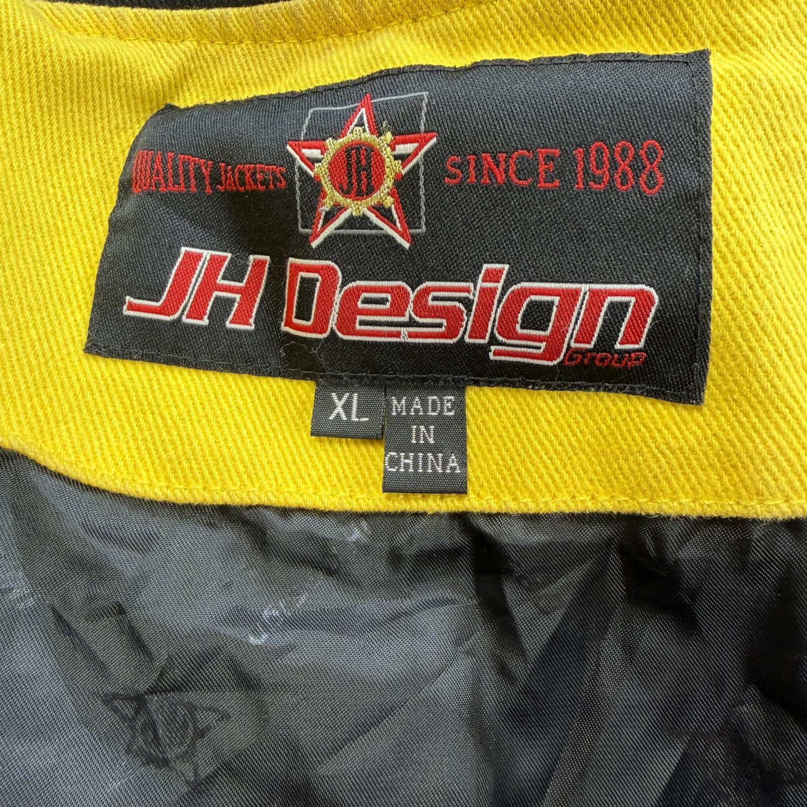 JH Design Vintage Kurt Busch Pennzoil NASCAR Racing Jacket Yellow XL Size US L / EU 52-54 / 3 - 4 Thumbnail