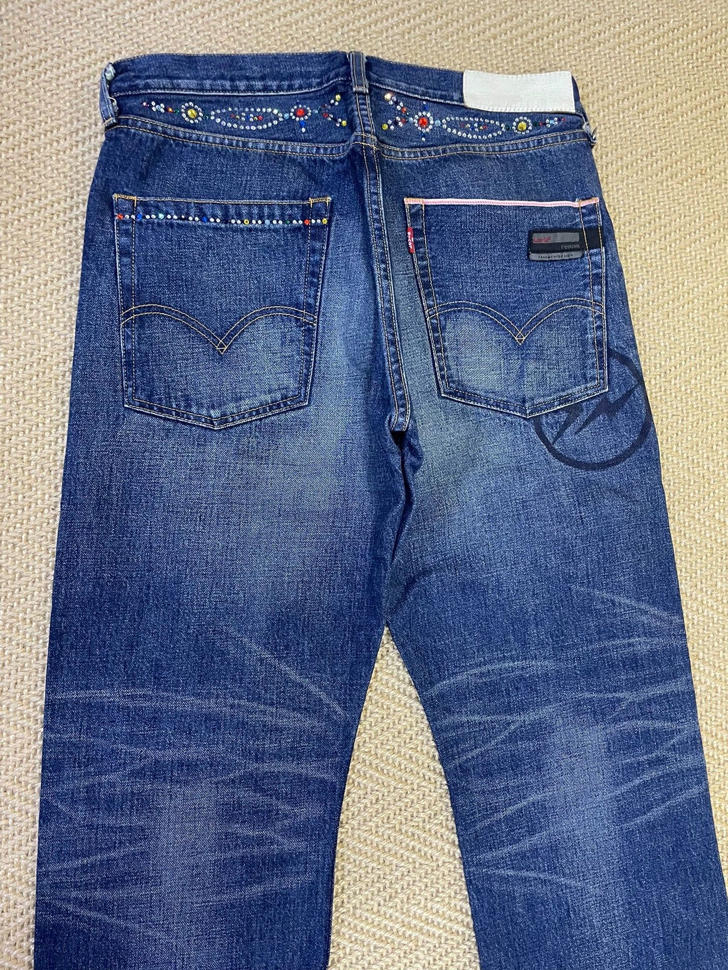 Levi's Levis Fenom Disco Diamond Distress 207 Jeans W32 New Size US 32 / EU 48 - 3 Thumbnail
