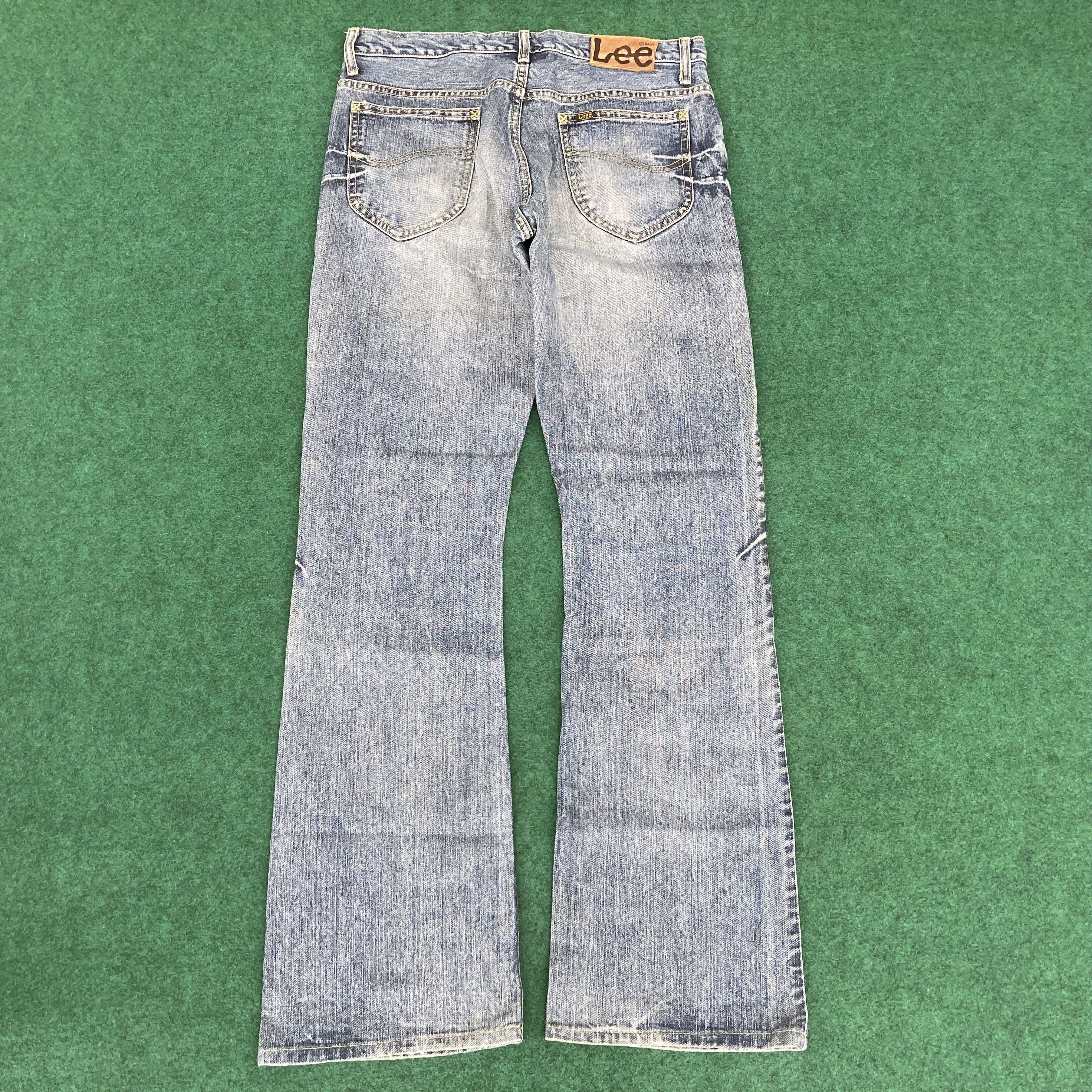 Designer × Lee × Vintage Vtg Lee Denim Sz 32 Bootcut Faded Jeans Size US 32 / EU 48 - 9 Thumbnail
