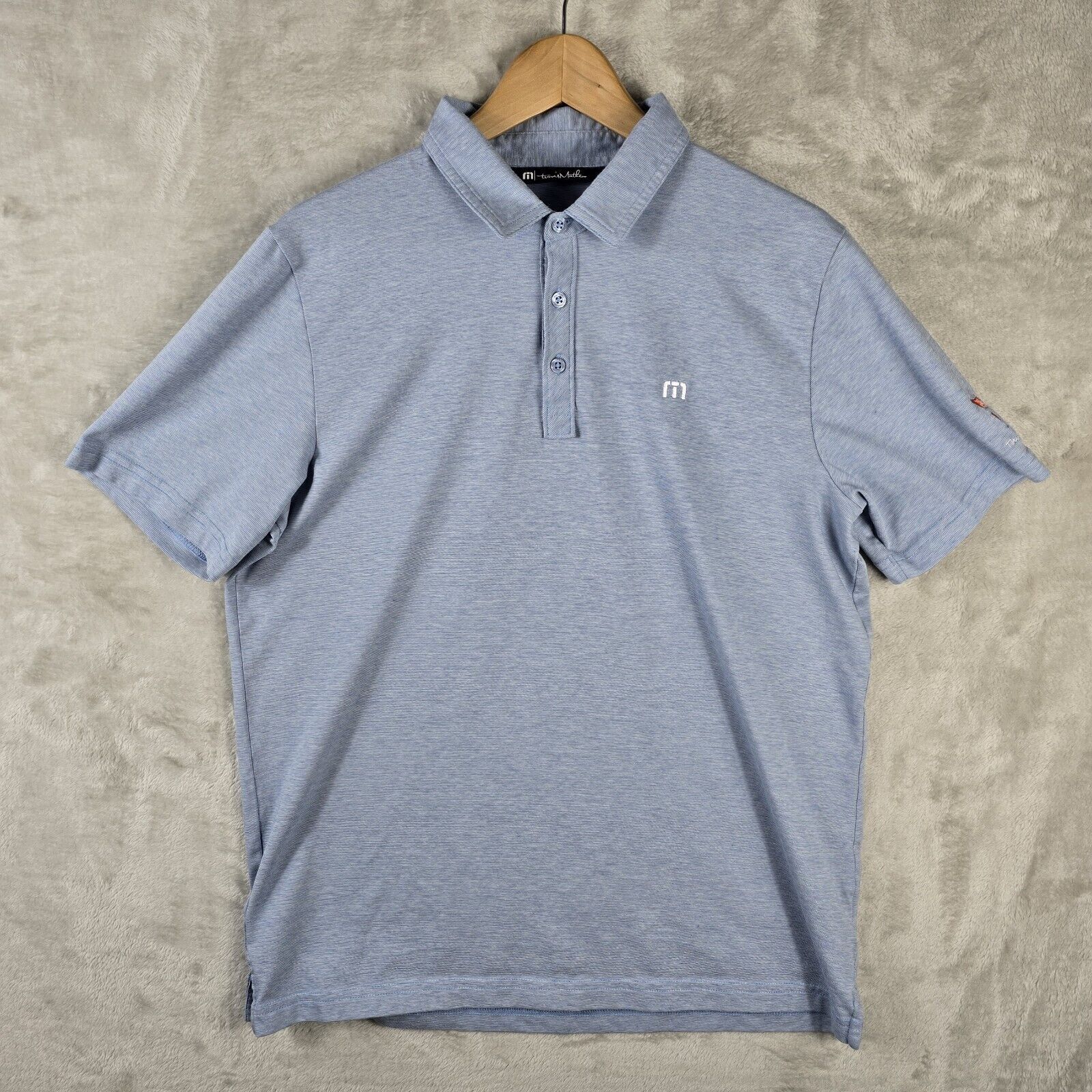 TravisMathew Travis Mathew Zinna Polo Golf Shirt Mens Size L Blue Size US L / EU 52-54 / 3 - 2 Thumbnail