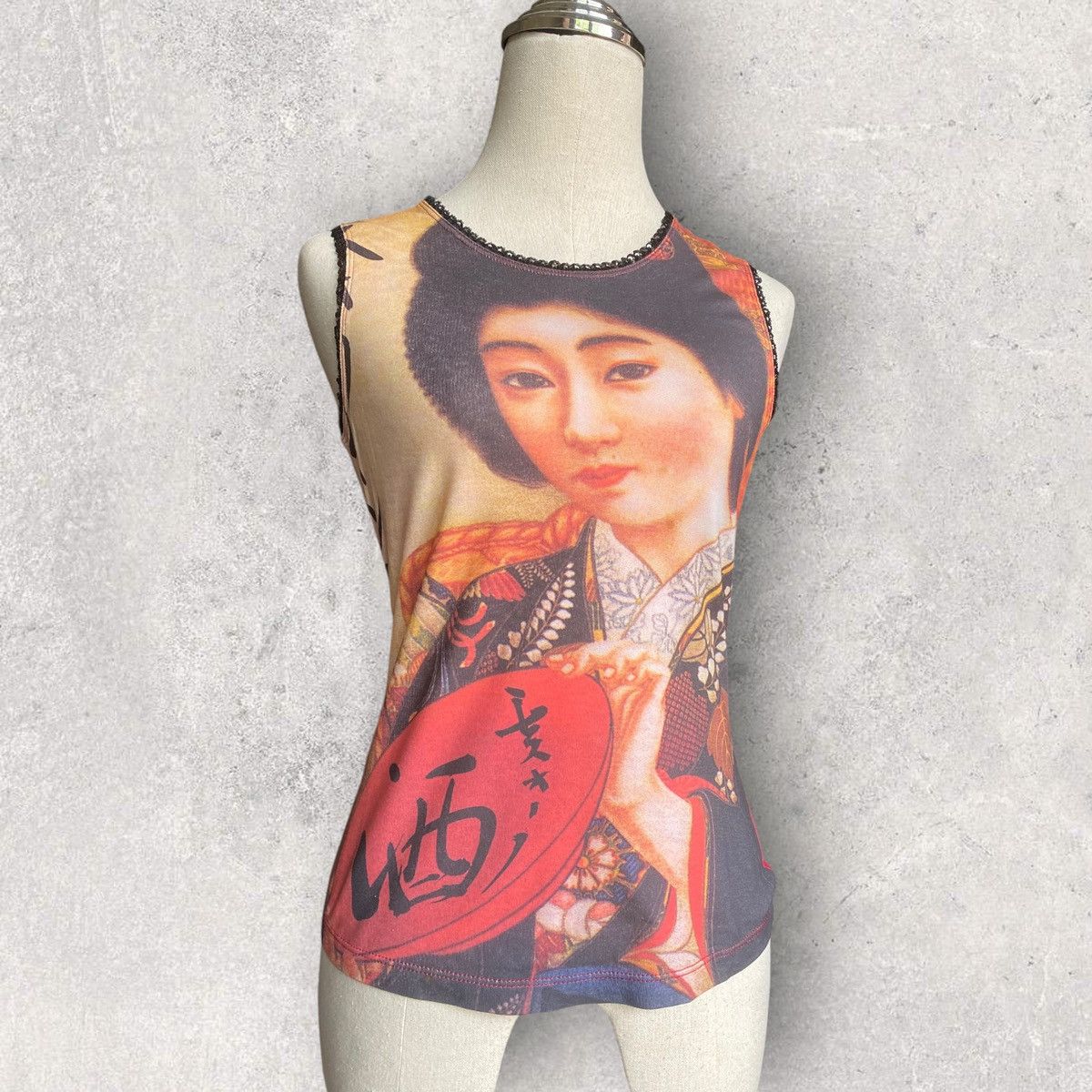 Moschino Vintage Moschino Geisha Tank top Size S / US 4 / IT 40 - 2 Thumbnail