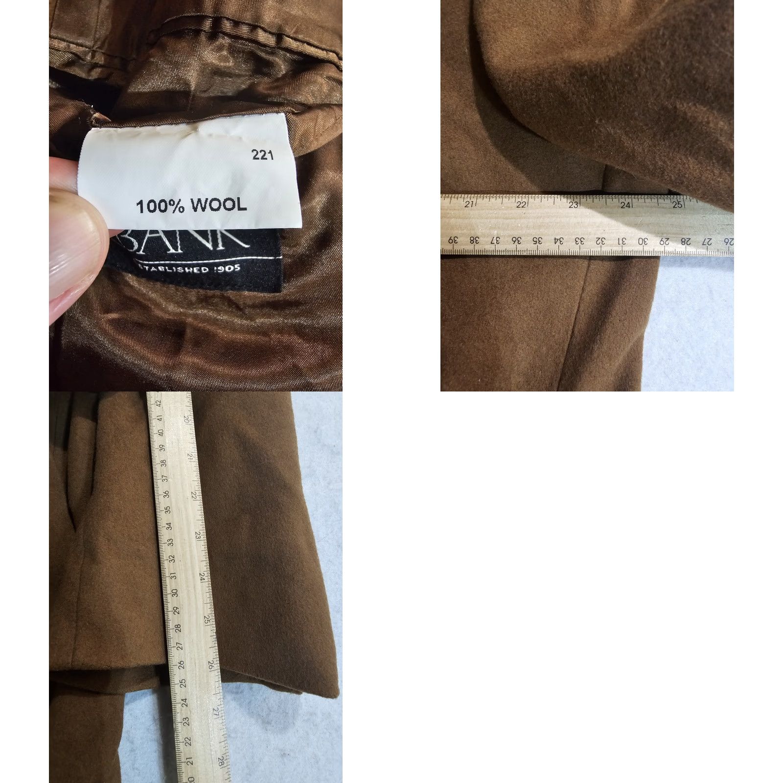 Jos. A. Bank Jos A Bank Signature 100% Wool Overcoat 3 Button Notch Lapel Mens 44R Brown Size US S / EU 44-46 / 1 - 9 Thumbnail