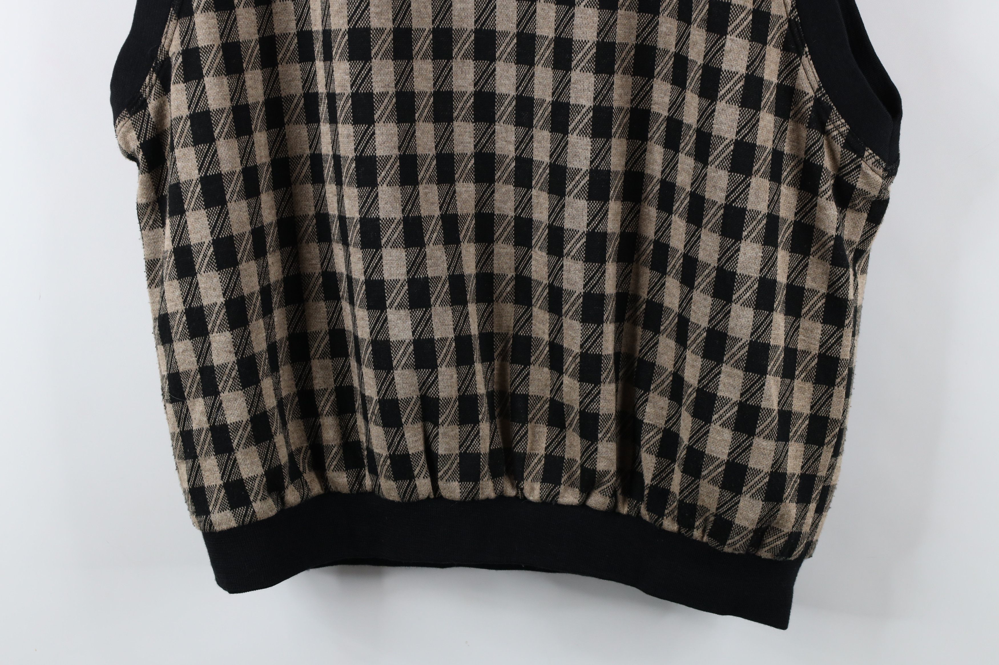 Vintage Vintage 90s Dunes Golf Course Reversible Vest Jacket Plaid Size US XL / EU 56 / 4 - 8 Thumbnail
