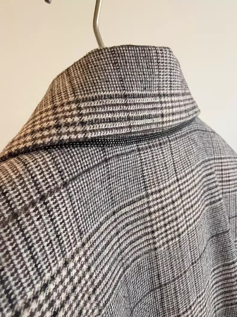 Brunello Cucinelli Brunello Cucinelli Plaid Blazer Size S / US 4 / IT 40 - 4 Thumbnail
