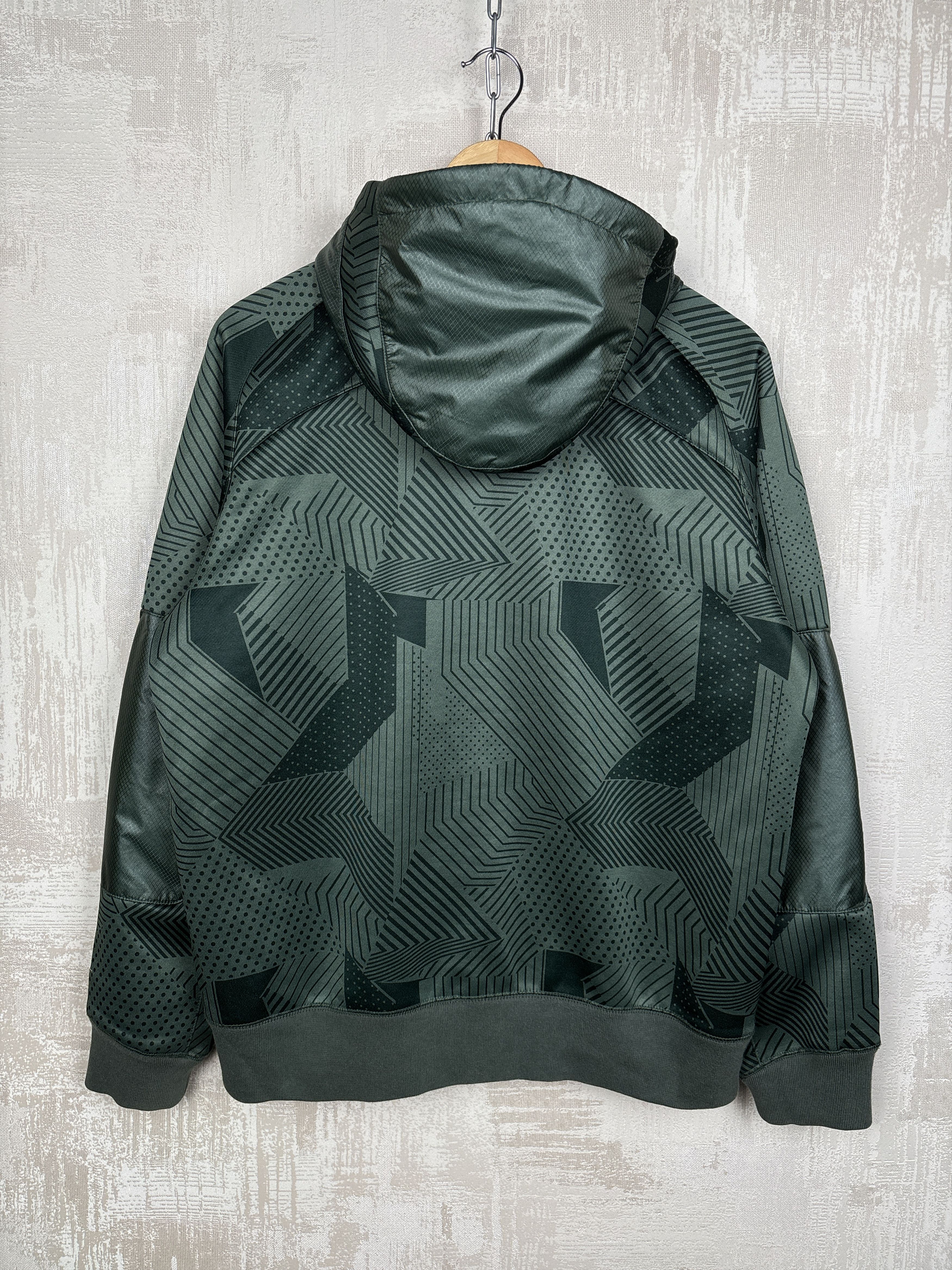 Nike 00's Nike Air Rare Vintage Geometric Zip Hoodie Gorpcore Y2K Size US M / EU 48-50 / 2 - 17 Thumbnail