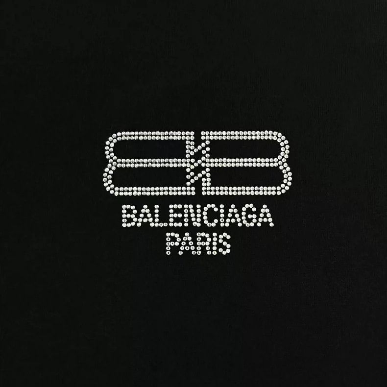 Balenciaga Balenciaga Black rhinestone double B letter logo short sle Size US XS / EU 42 / 0 - 4 Thumbnail