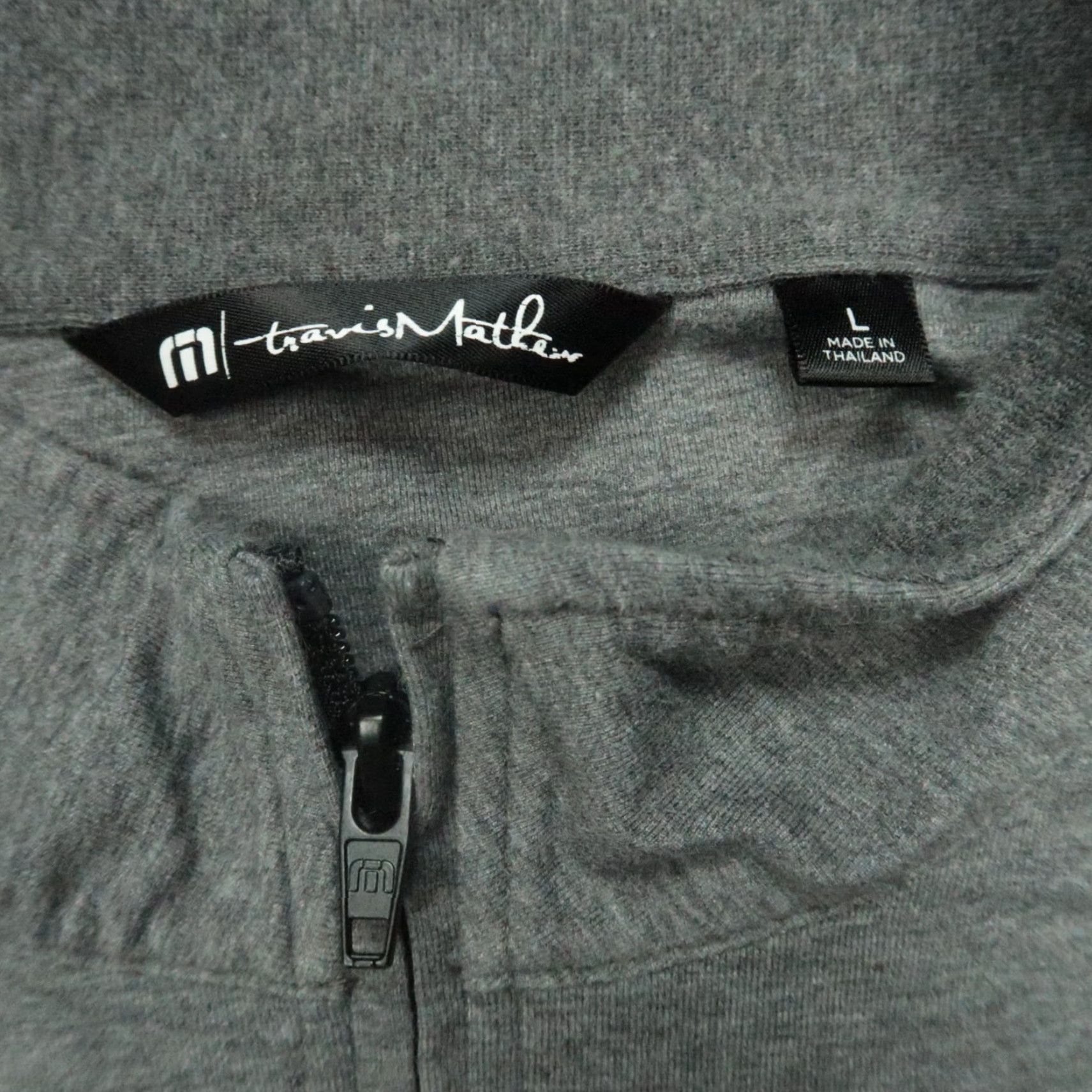 TravisMathew Travis Mathew Pullover Mens Large Gray The 805 Quarter Zip Stretch Sweater Size US L / EU 52-54 / 3 - 3 Thumbnail