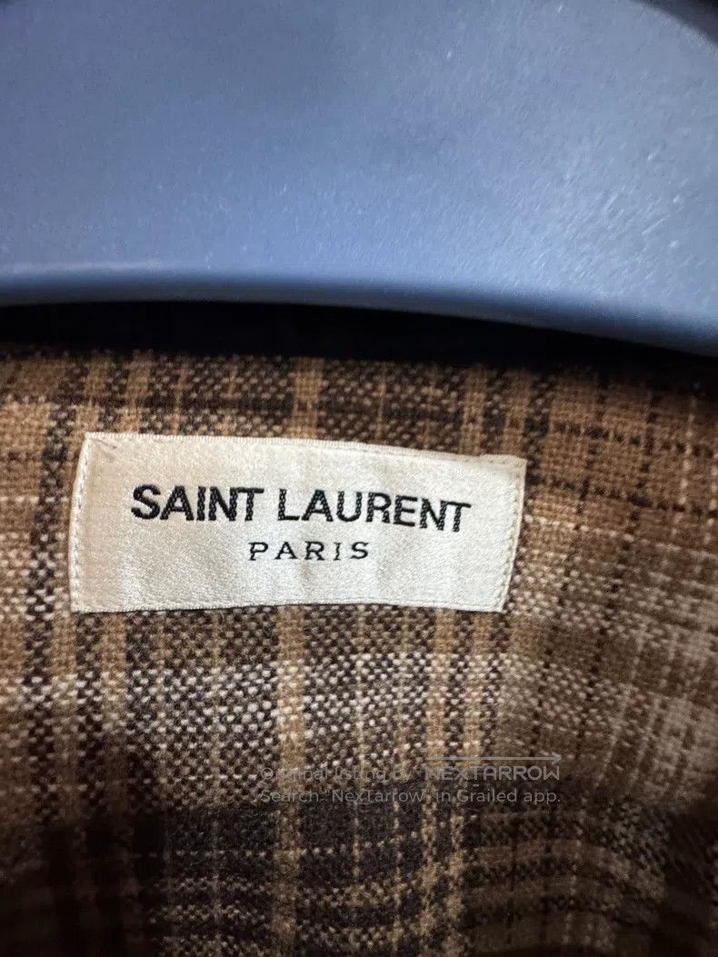 Saint Laurent Paris Saint Laurent Paris Wool Shirt Size US XL / EU 56 / 4 - 3 Thumbnail