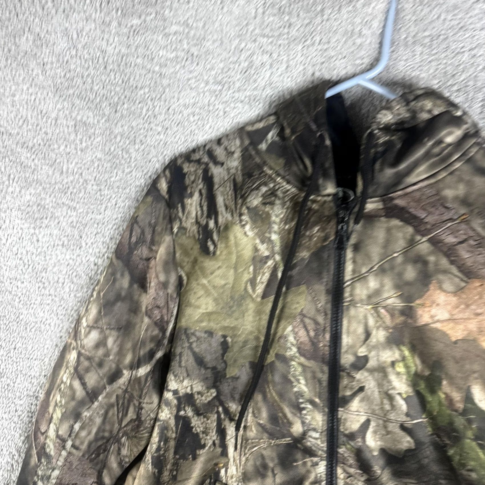 Vintage Mossy Oak Hoodie Mens Medium Brown Camo Full Zip Performance Fleece Hunting Size US M / EU 48-50 / 2 - 5 Thumbnail
