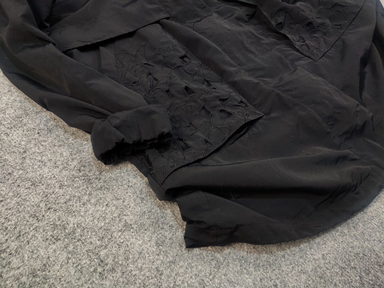 Lululemon LuluLemon Flower Patterned Hooded Parka Black Nylon Jacket Size L / US 10 / IT 46 - 8 Thumbnail