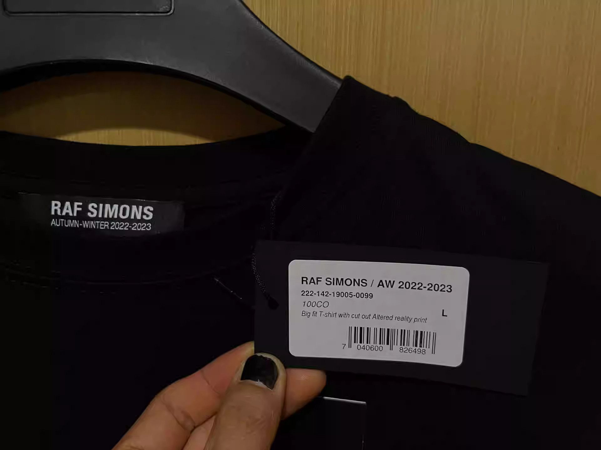 Raf Simons Raf Simons22AW Irregular Portrait Short Sleeve-2505 Size US L / EU 52-54 / 3 - 3 Thumbnail