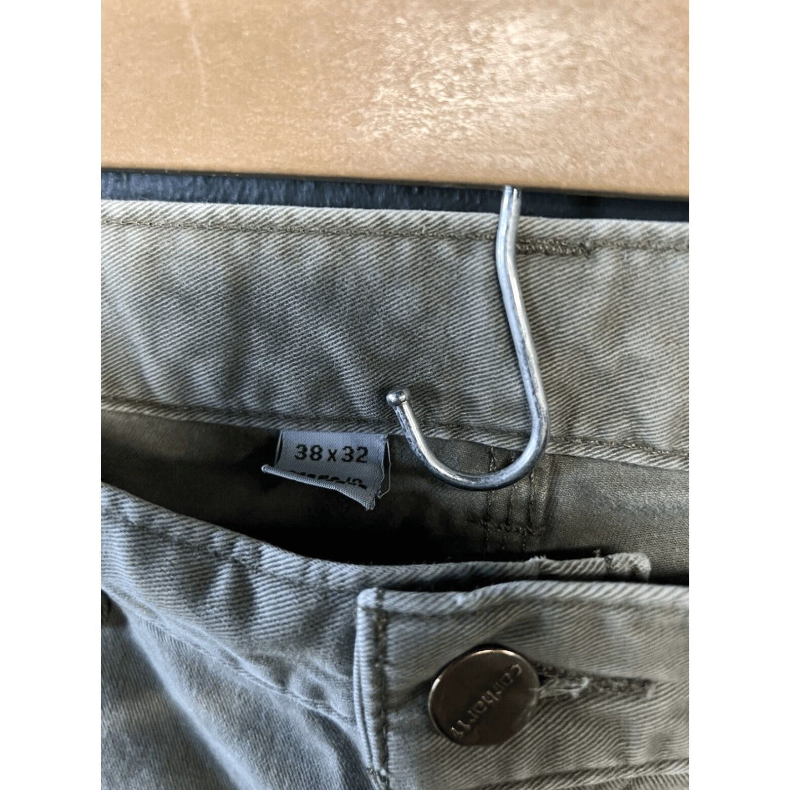 Carhartt Carhartt Mens Green Carpenter Pants Straight Leg Size 38 x 32 Regular Men Pants Green Carpenter 38 32 Mens Size US 38 / EU 54 - 3 Thumbnail