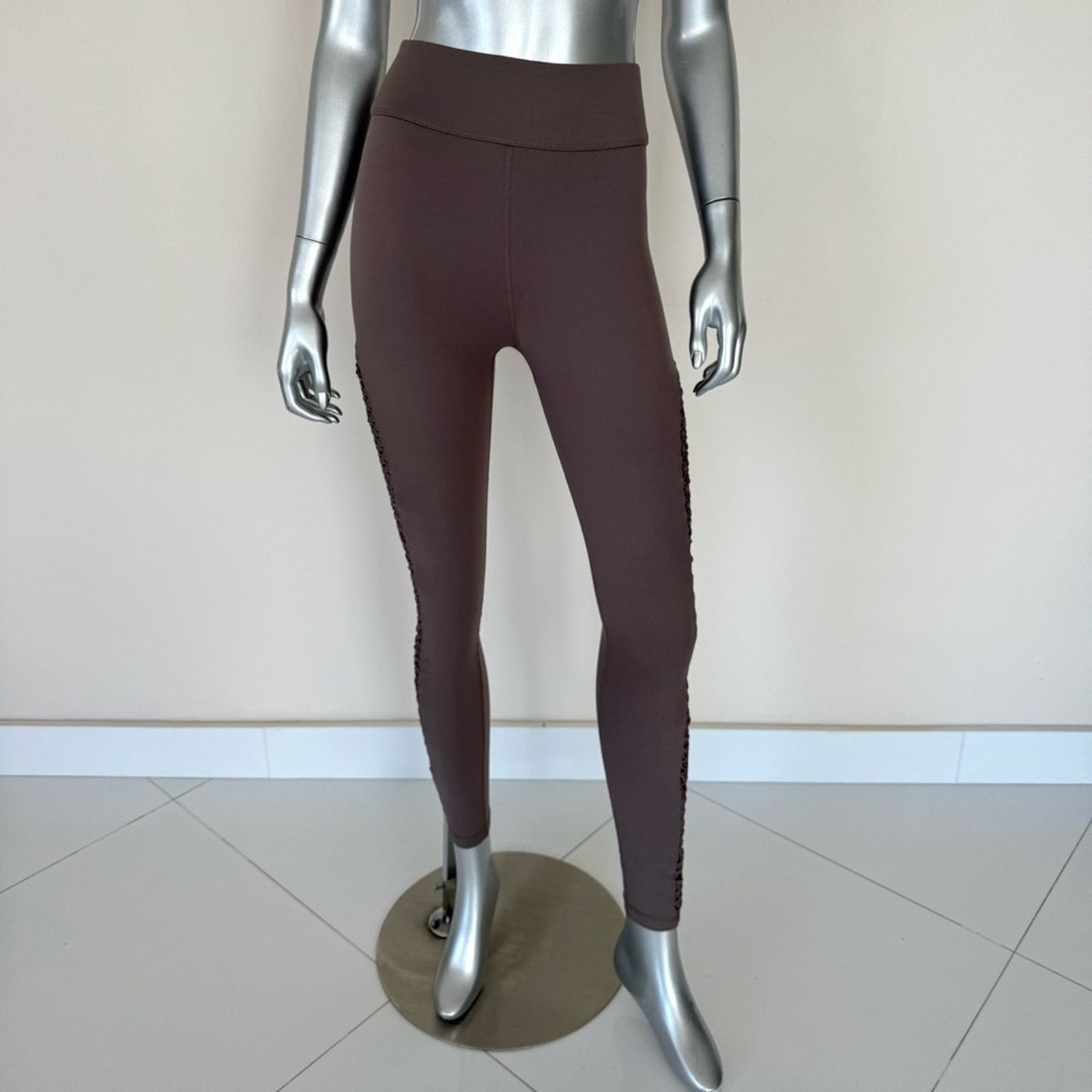 Stella McCartney Carbon 38 women tan leggings Size 27" / US 4 / IT 40 - 1 Thumbnail