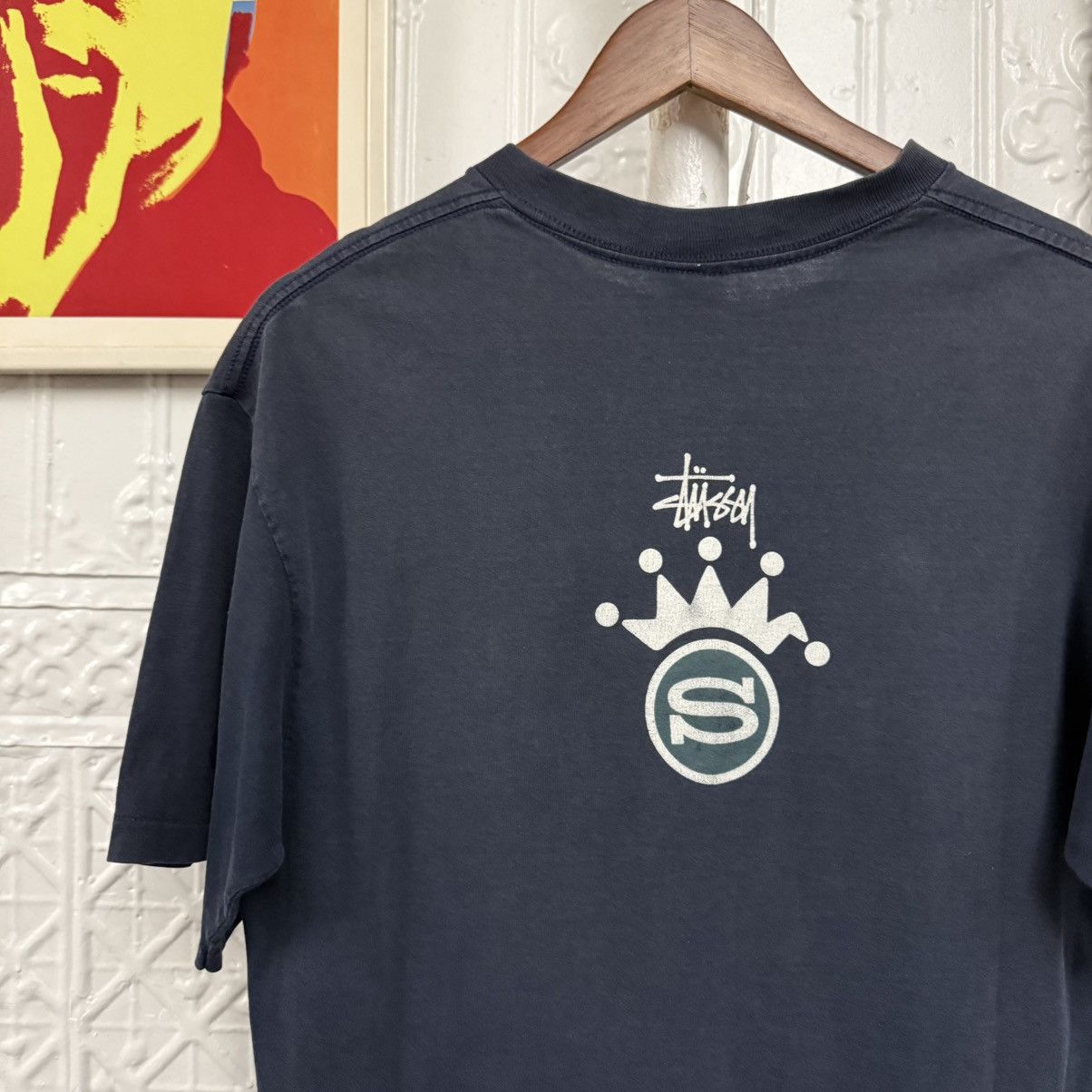 Stussy vintage 1990s stussy crown graphic tshirt Size US L / EU 52-54 / 3 - 6 Thumbnail