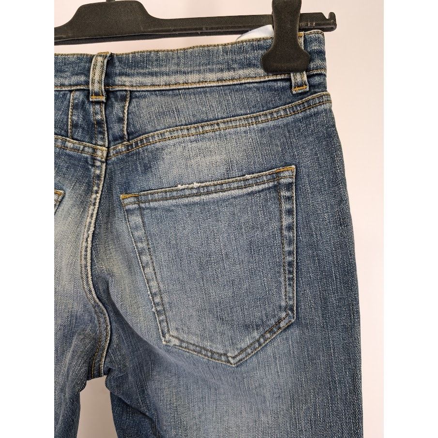 Saint Laurent Paris o1rshd1 Sample Jeans in Indigo Blue Size US 29 - 19 Thumbnail