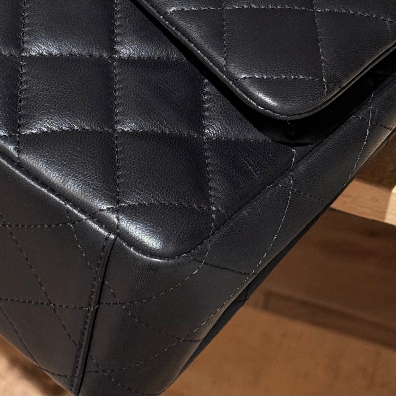 Chanel Chanel Black Lambskin Classic Maxi Double Flap Bag Size ONE SIZE - 20 Thumbnail