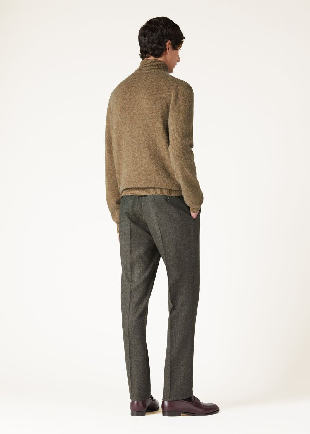 Loro Piana o1w1db10725 FAO6886 Fobello Turtleneck Sweater in Brown Size US XL / EU 56 / 4 - 5 Thumbnail