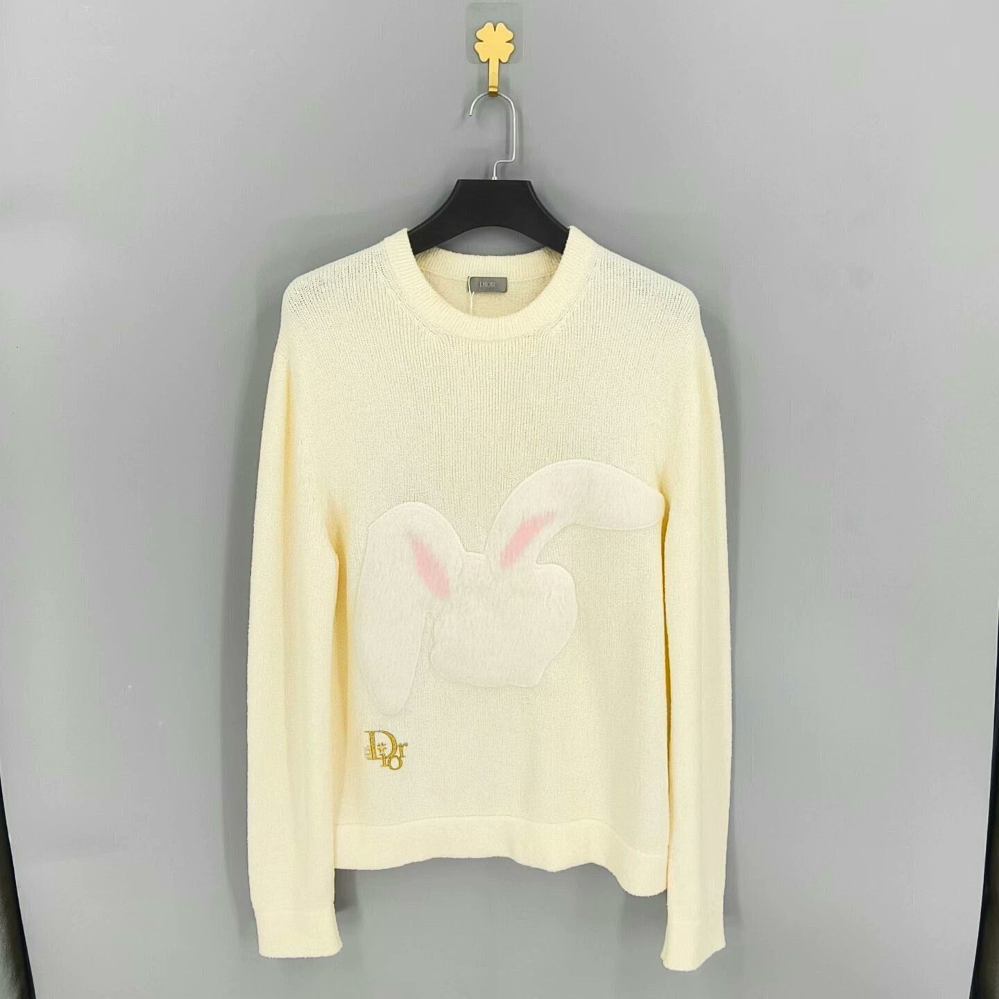 Dior dior rabbit embroidered round neck knit sweater Size US S / EU 44-46 / 1 - 1 Thumbnail