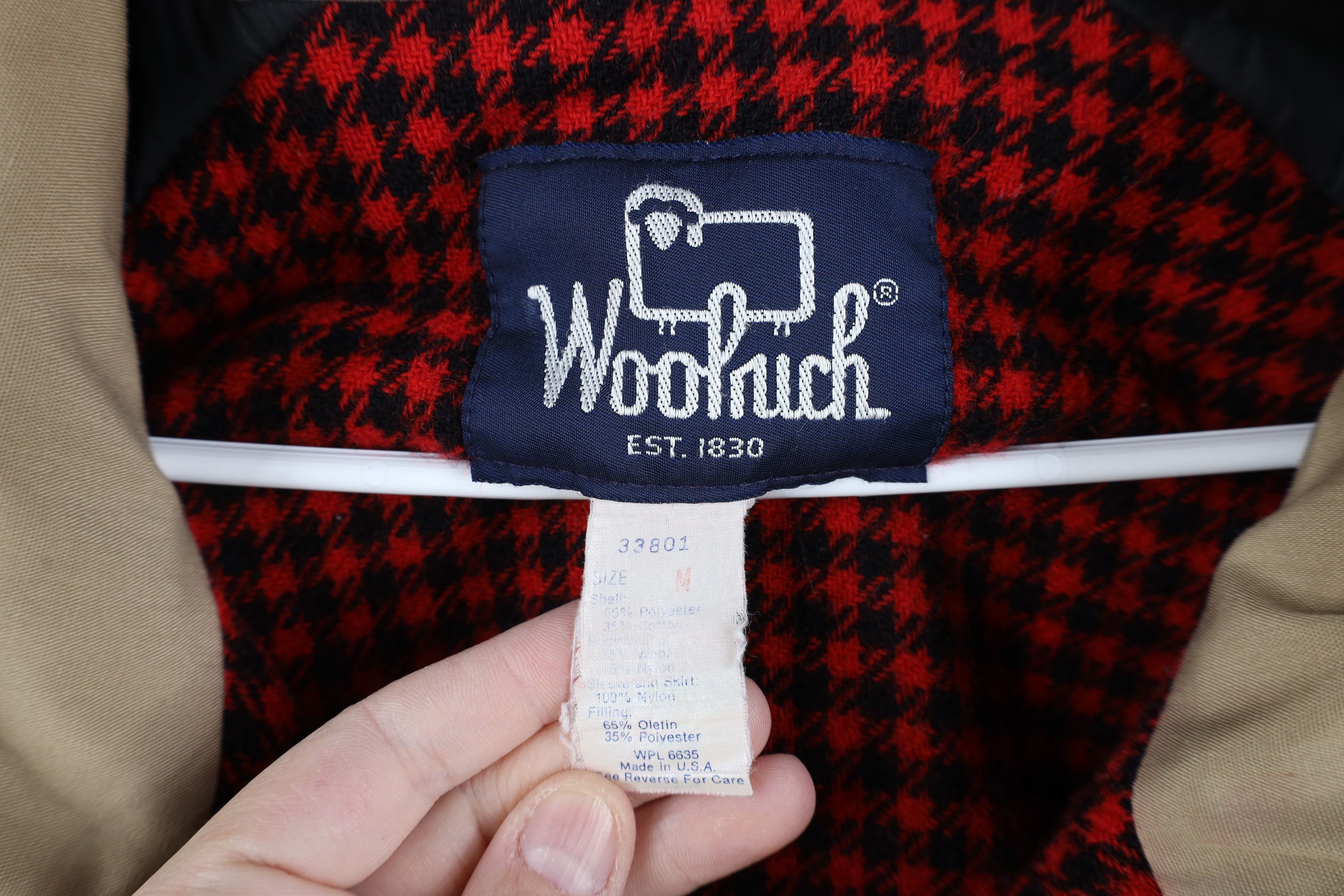 Woolrich Woolen Mills Vintage 90s Woolrich Wool Lined Parka Jacket Beige USA Size US M / EU 48-50 / 2 - 7 Thumbnail