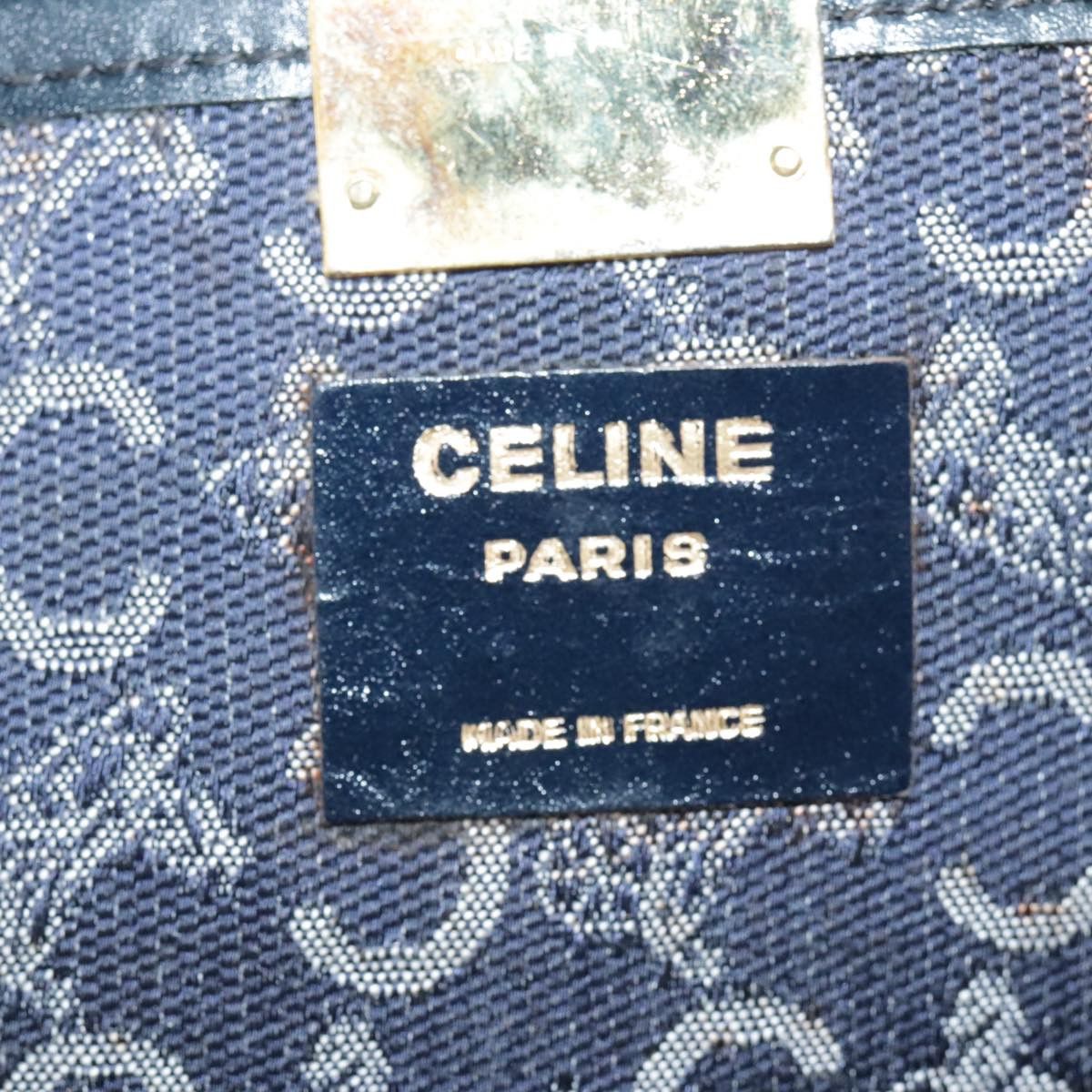 Celine CELINE C Sulky Hand Bag Canvas Navy Size ONE SIZE - 12 Thumbnail