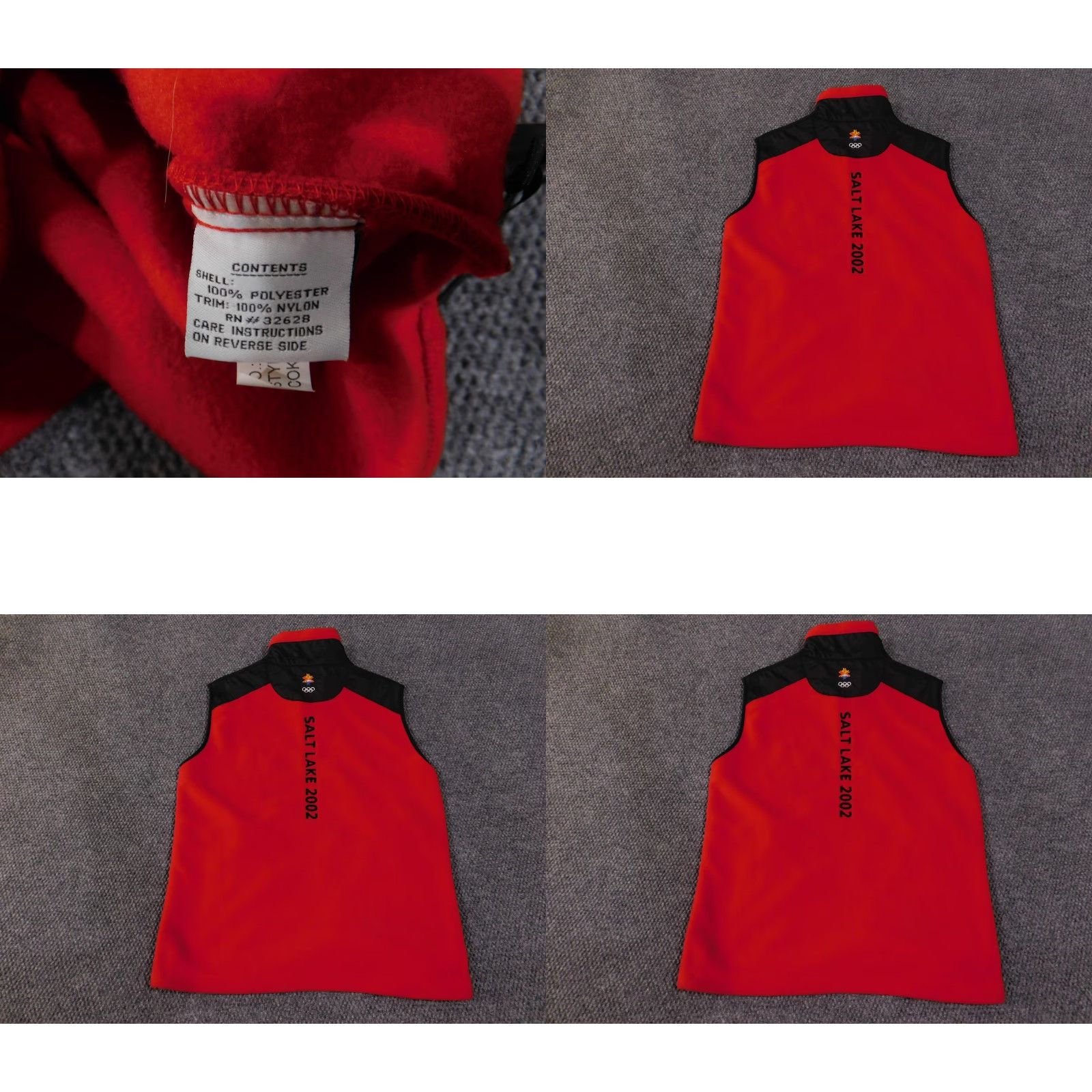 Vintage VINTAGE Coca-Cola Vest Mens Small Red Salt Lake 2002 Olympic Fleece Winter Games 90s Size US S / EU 44-46 / 1 - 8 Thumbnail