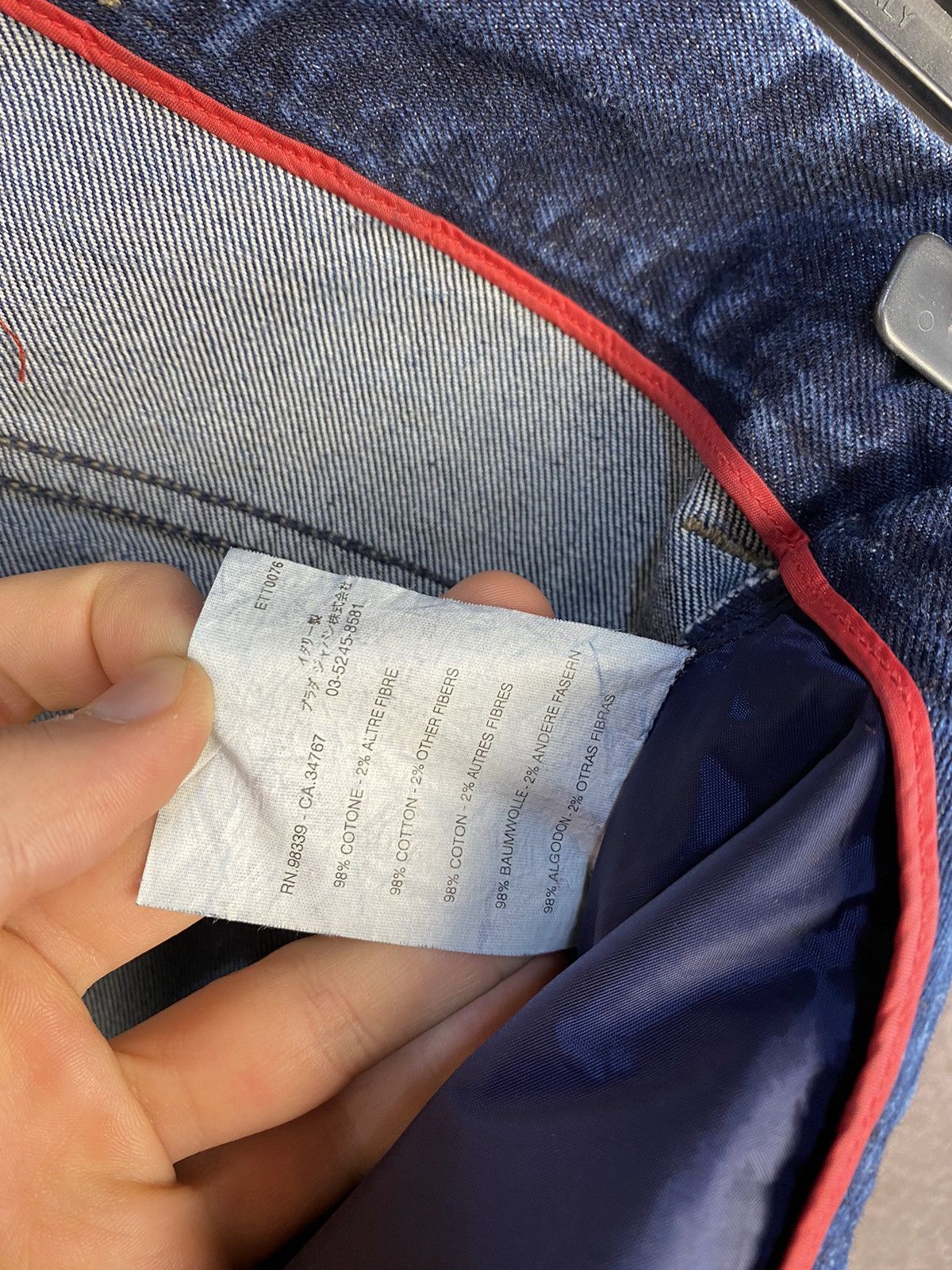 Prada PRADA Jeans Blue Denim Wash Nylon Y2K Vintage red tab Size US 32 / EU 48 - 13 Thumbnail