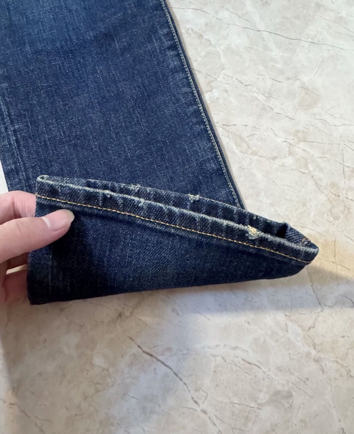 Saint Laurent Paris × Yves Saint Laurent Saint laurent slp 14FW Ghost Claw Wave Basic Blue Jeans Size US 30 / EU 46 - 3 Thumbnail