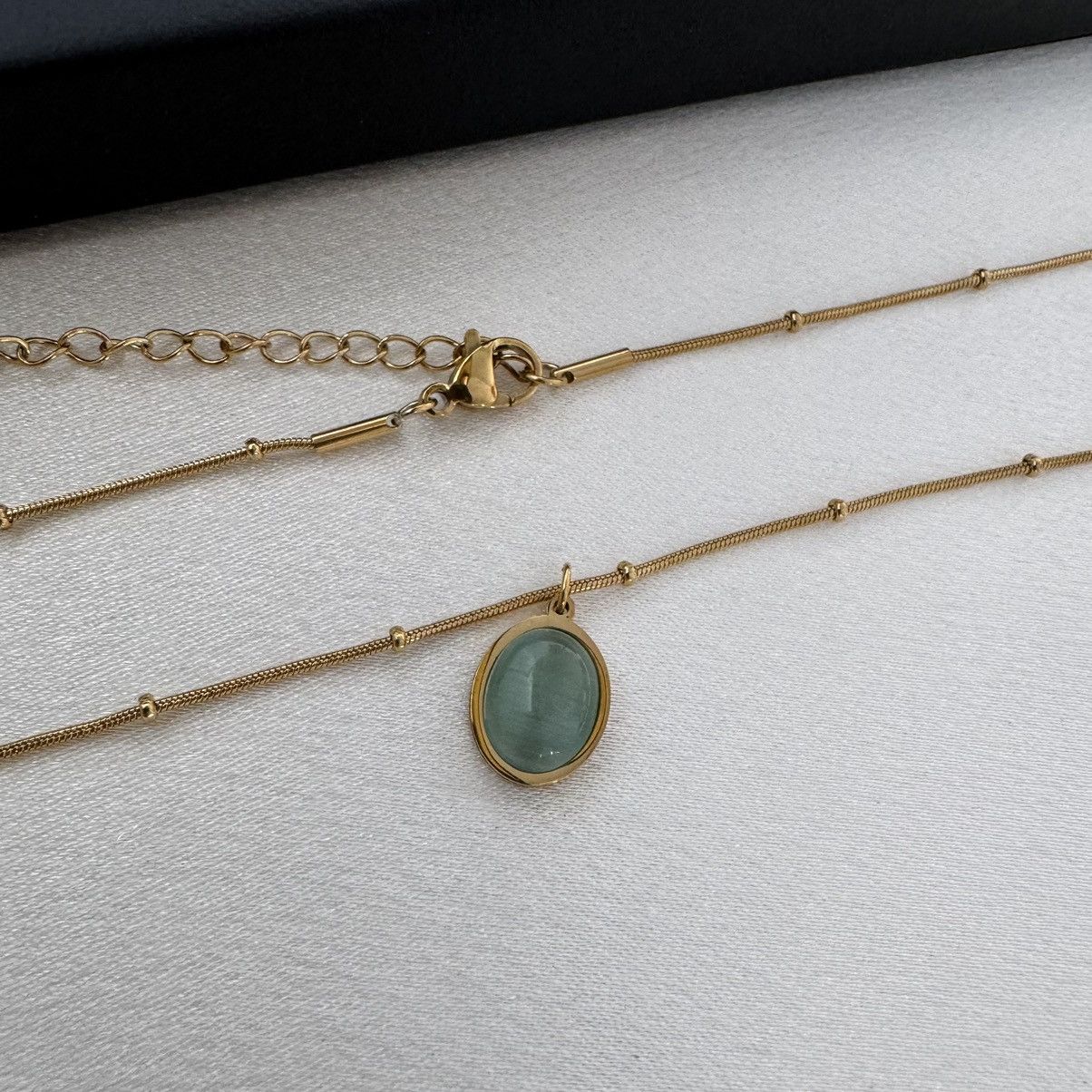 Other Green Crystal Pendant Necklace for Women Size ONE SIZE - 3 Thumbnail