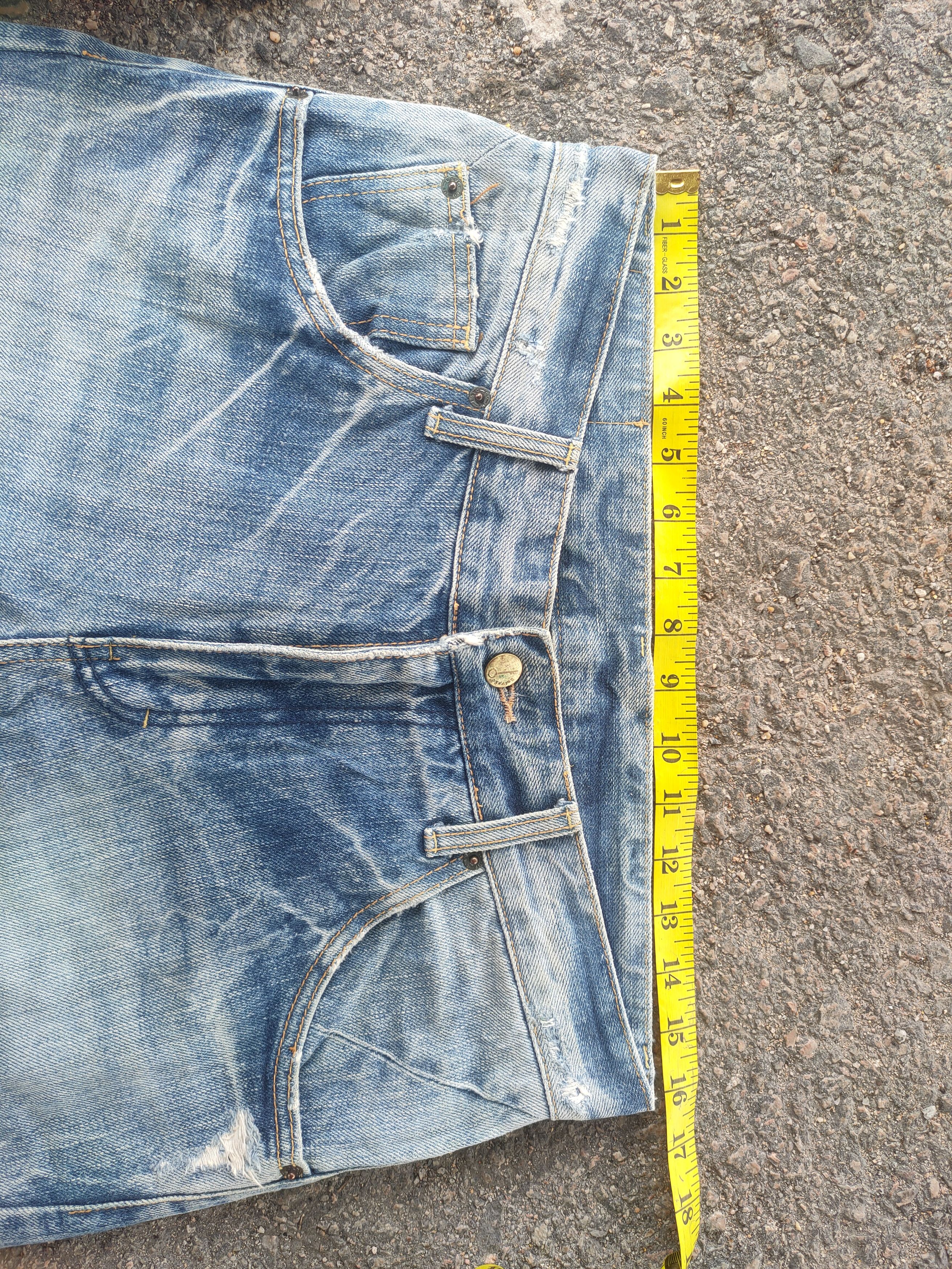 Salvage VINTAGE SELVEGE FADED DISTRESSED JEANS DENIM PANTS Size US 32 / EU 48 - 6 Thumbnail