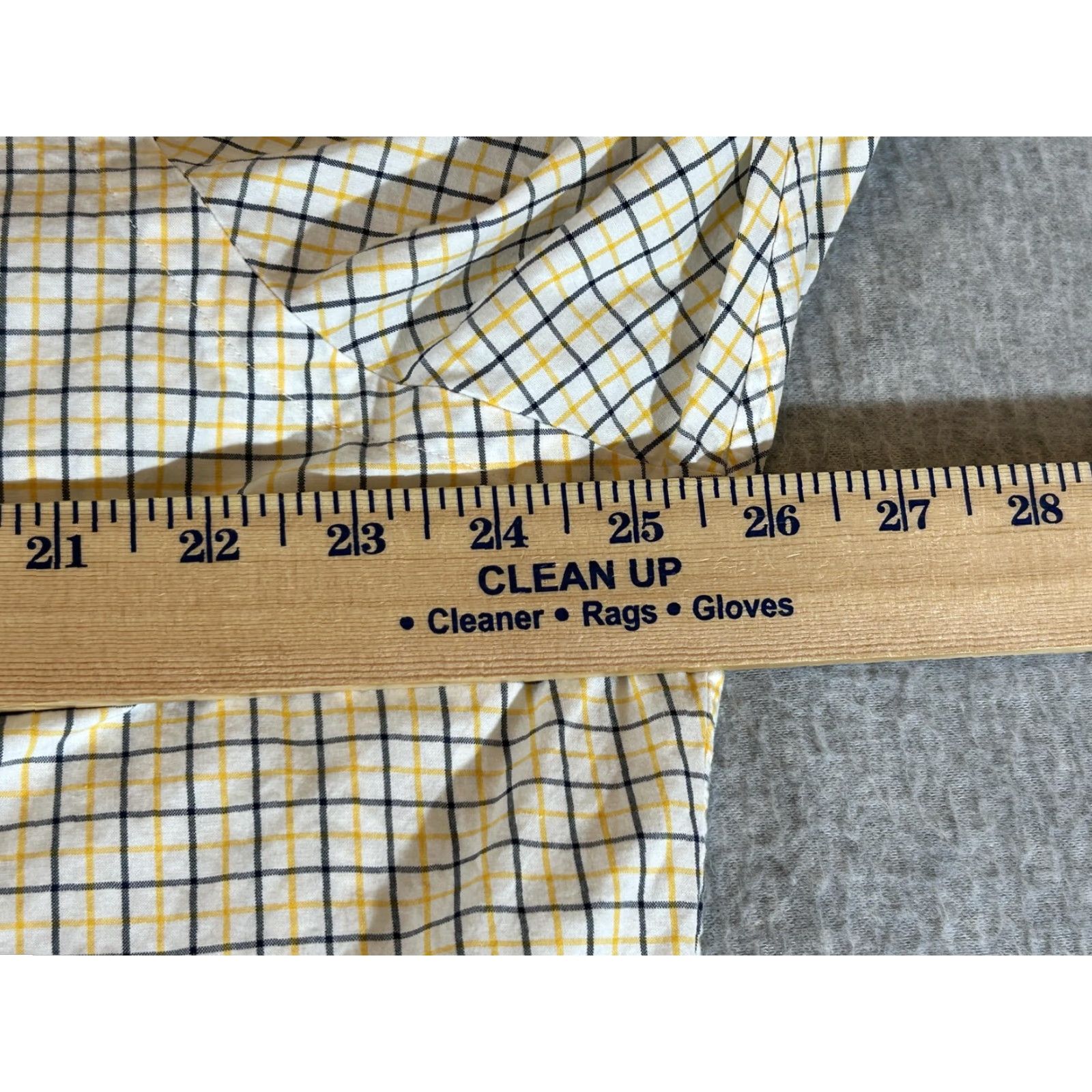 Ralph Lauren Ralph Lauren Shirt Mens XL White Yellow Check Long Sleeve Button Polo Cotton Shirt Size US XL / EU 56 / 4 - 4 Thumbnail