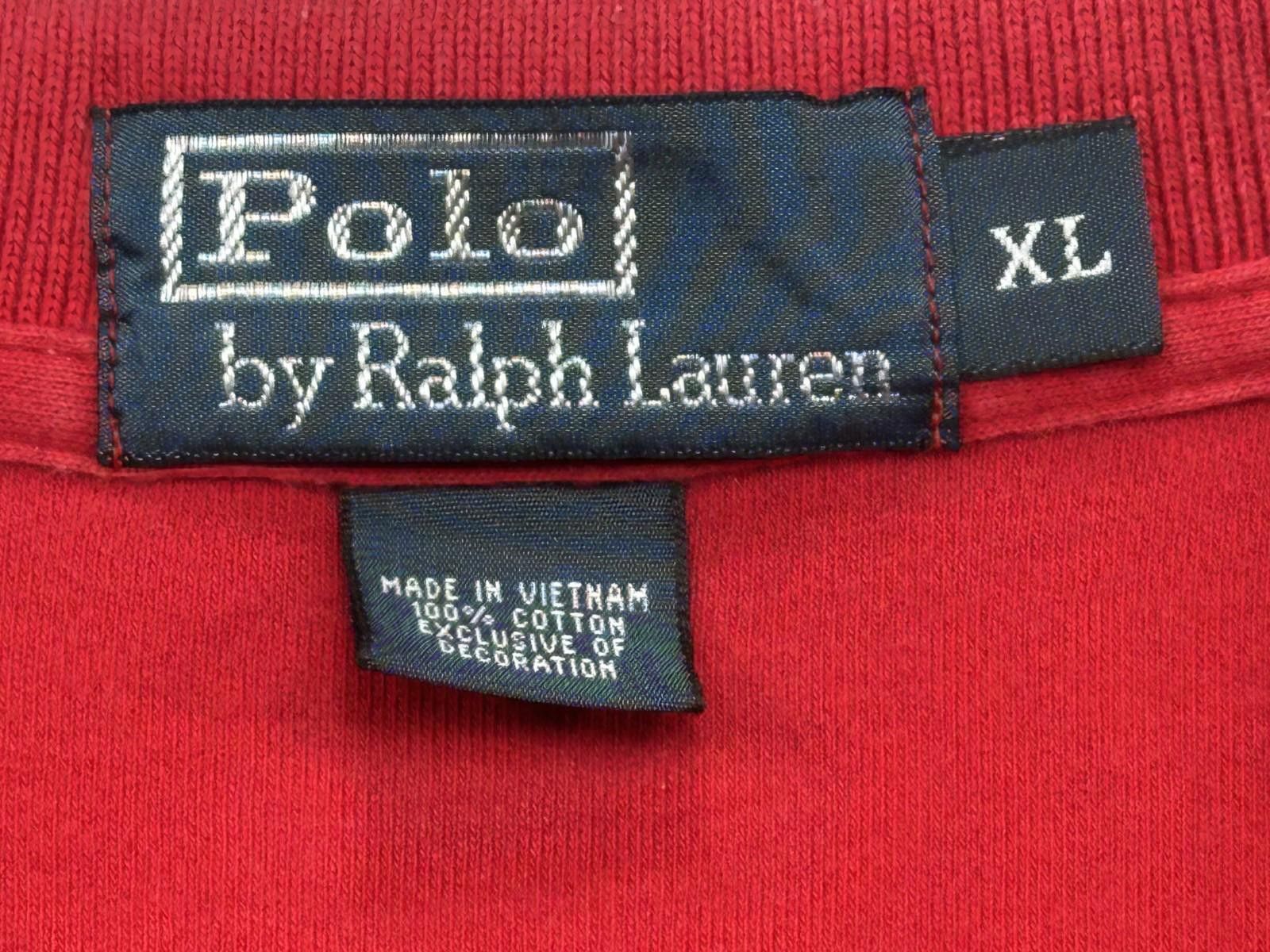 Polo Ralph Lauren Polo Ralph Lauren 1/4 Button 100% Cotton Polo Shirt Red XL Size US XL / EU 56 / 4 - 3 Thumbnail