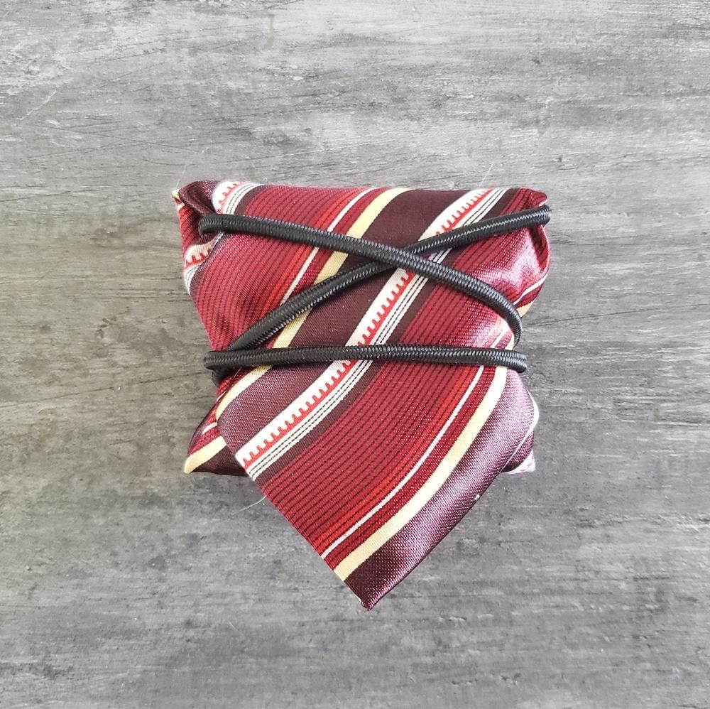 Designer Red Burgundy Satin Little Boy Tie Size ONE SIZE - 3 Thumbnail