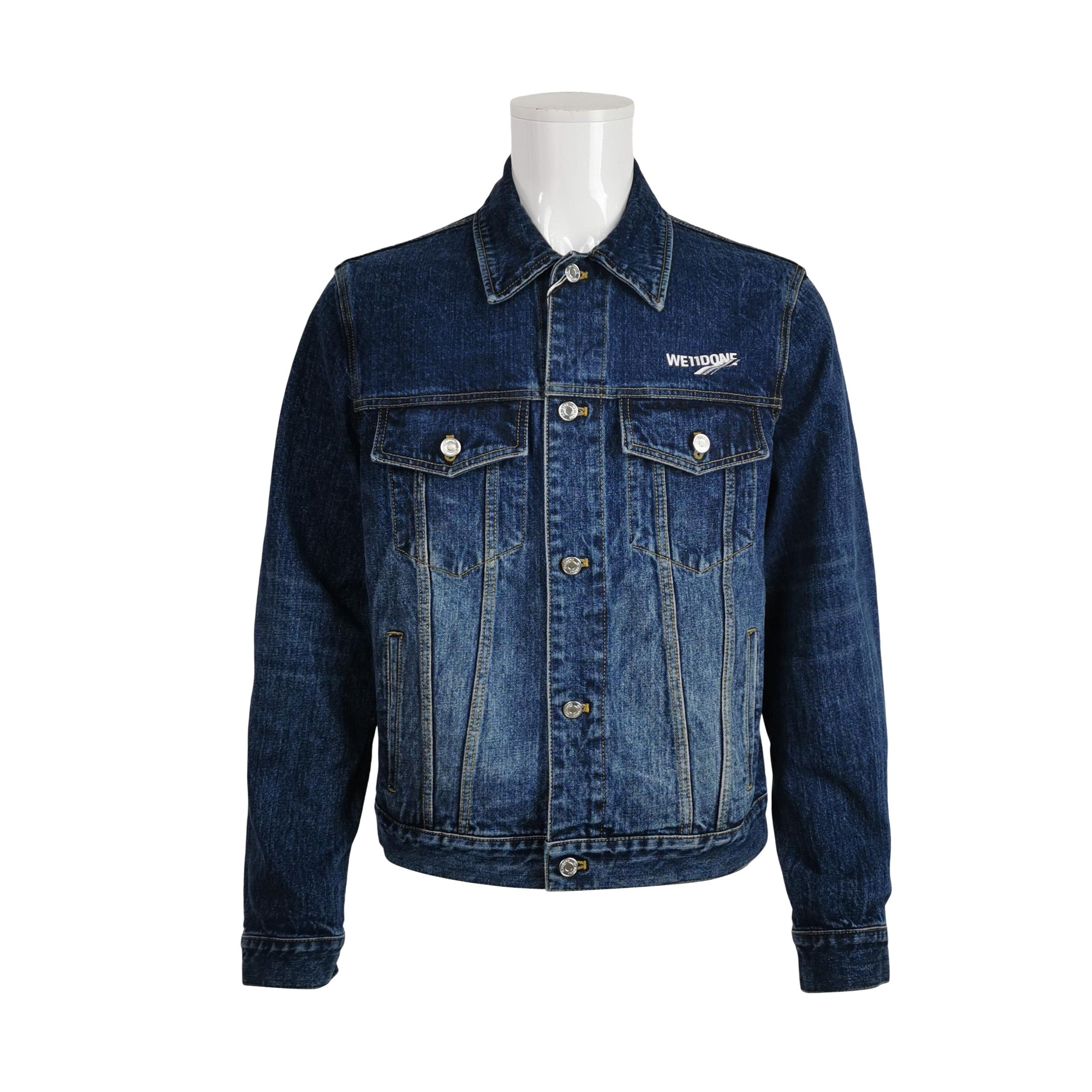 WE11DONE We11done Logo Print Denim Jacket US M Size US M / EU 48-50 / 2 - 1 Thumbnail