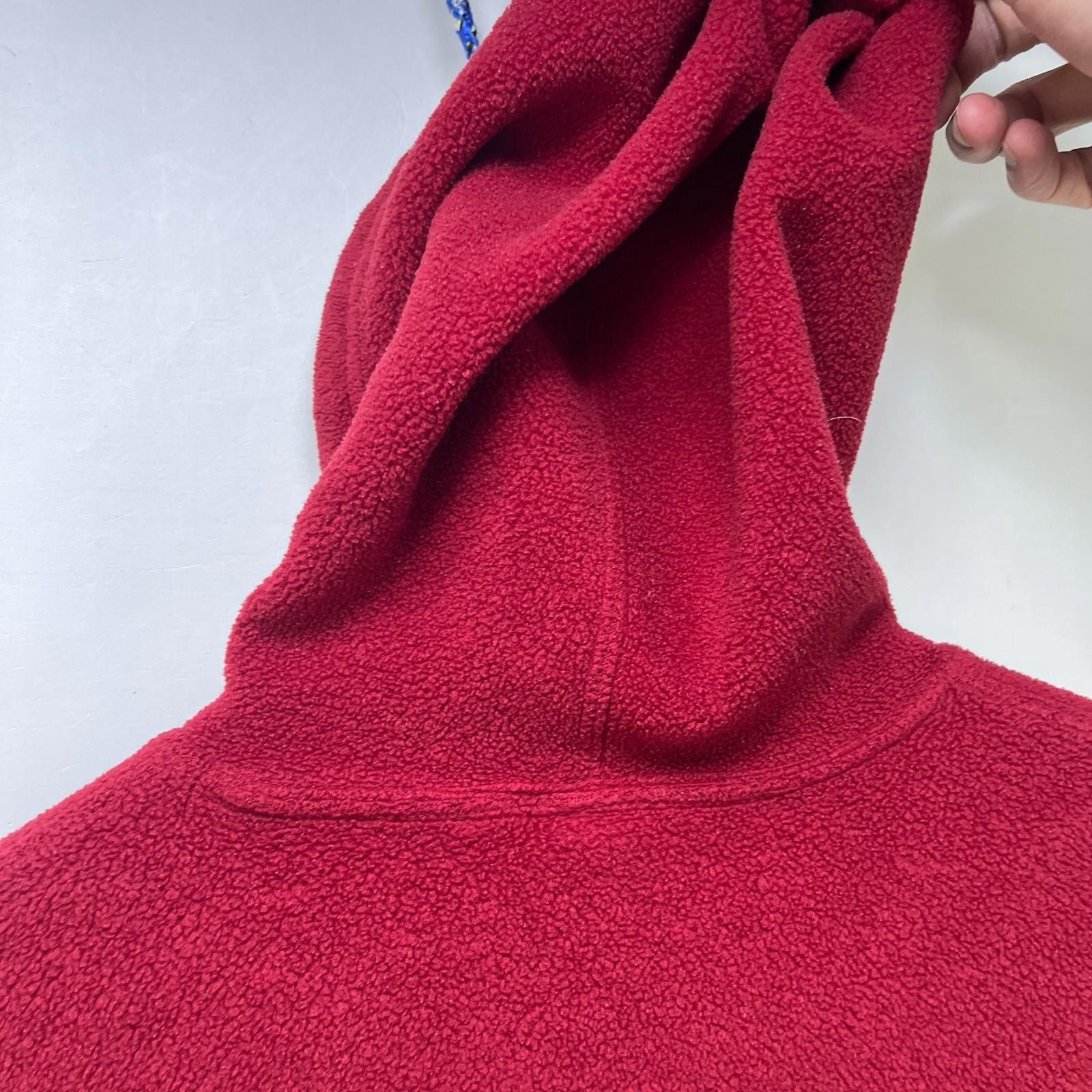 Gap Vintage 90s Gap Fleece Hoodie Small Red Y2K Size US S / EU 44-46 / 1 - 8 Thumbnail