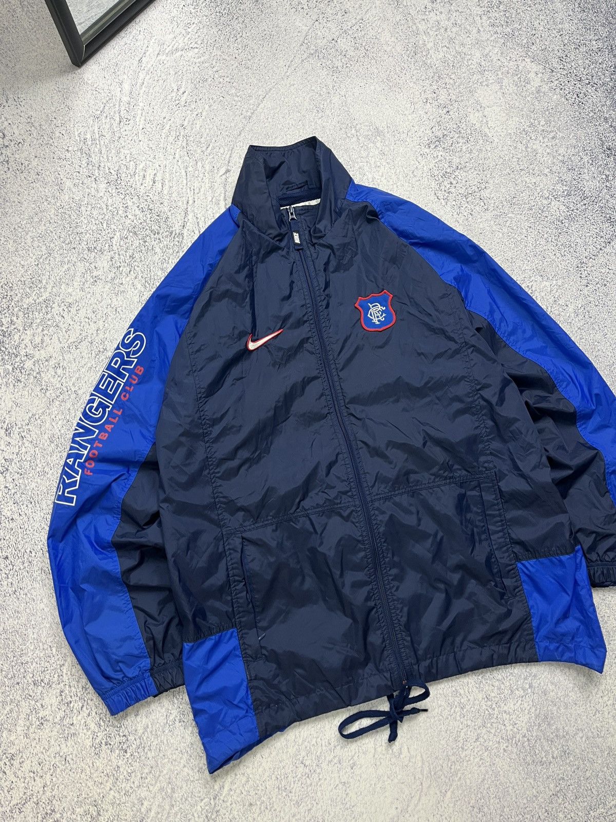 Nike × Vintage Rare🔥 Nike Glasgow Rangers Vintage Windbreaker Jacket 90’s Size US L / EU 52-54 / 3 - 3 Thumbnail