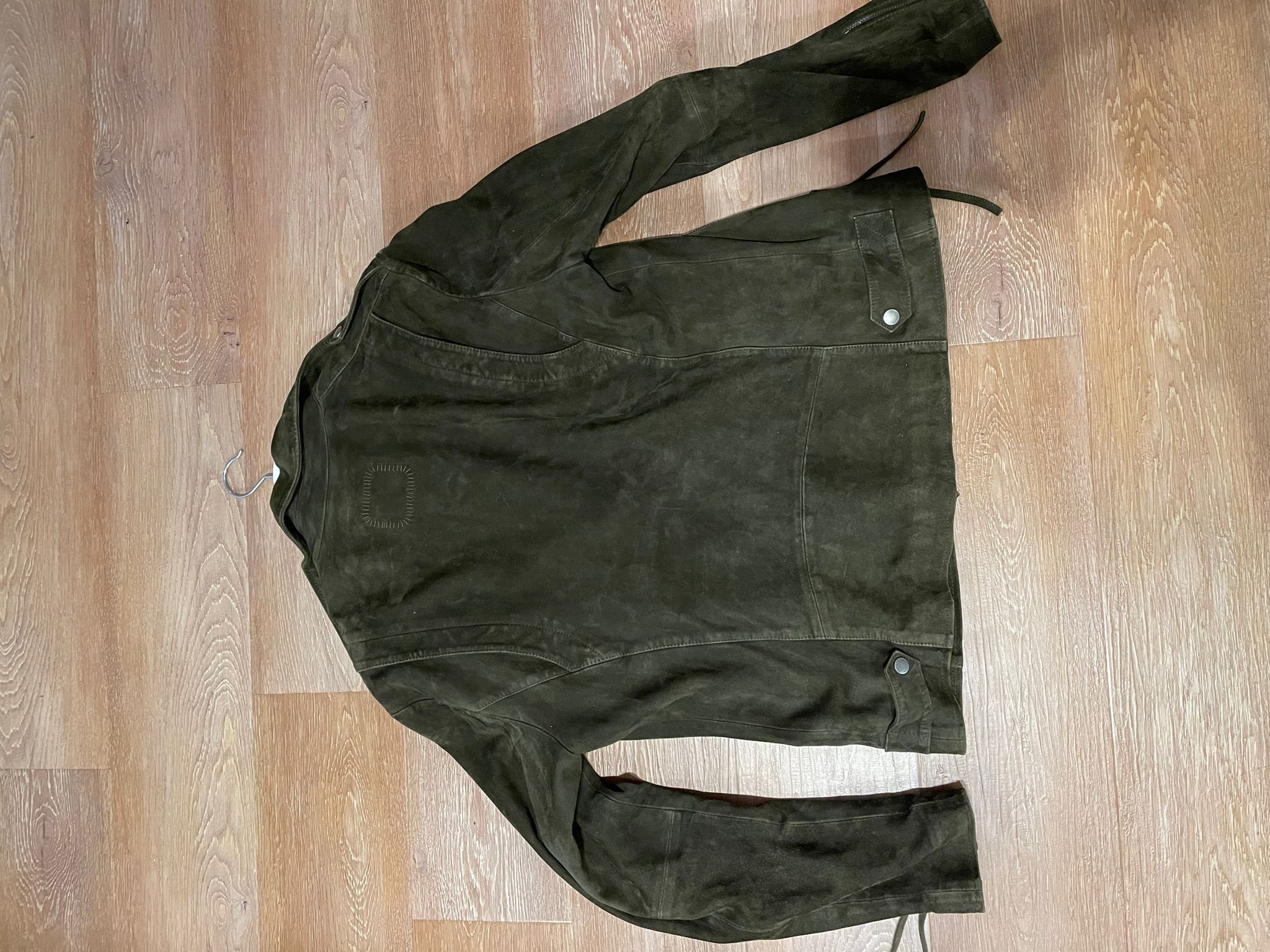 tigha Vintage suede Tigha biker jacket in brown / green Size US L / EU 52-54 / 3 - 6 Thumbnail