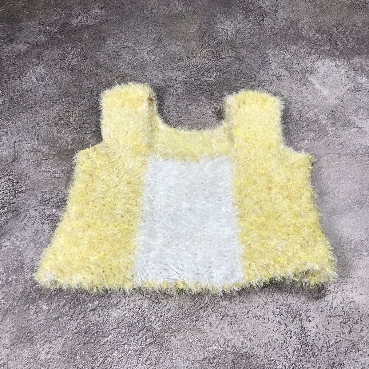 Vintage Vintage Y2K Oversized Mohair Tank Top Abstract Knit 90s L Size L / US 10 / IT 46 - 2 Thumbnail