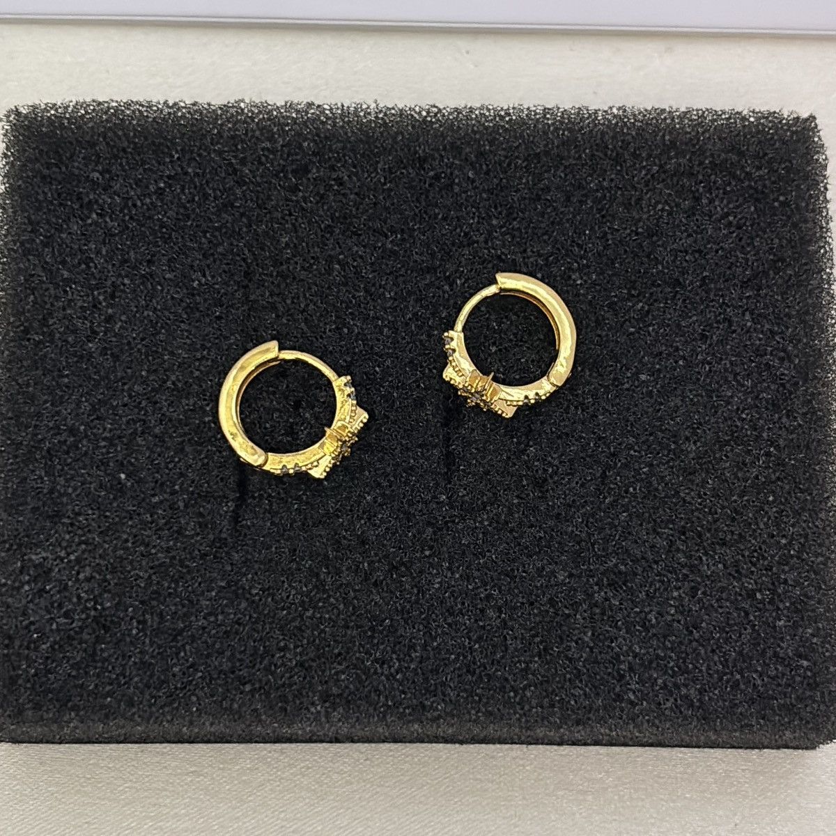 Other 13mm Small Star Gold Hoop Earrings for Men Women Size ONE SIZE - 3 Thumbnail