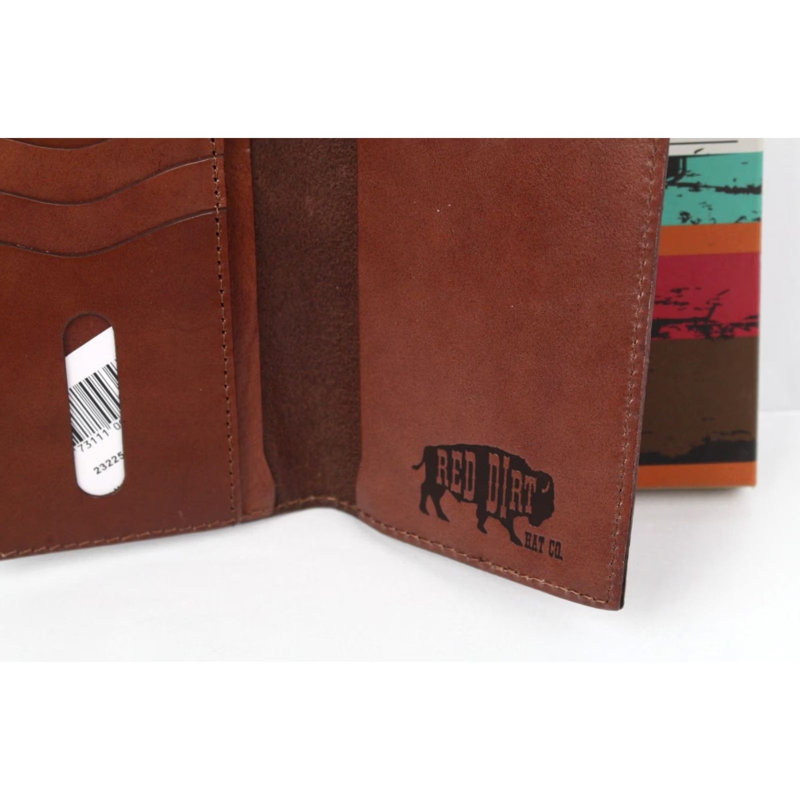 Vintage VINTAGE Red Dirt Hat Rodeo Wallet Embossed Ivory Inlay Western Cowboy Genuine Leather Size ONE SIZE - 5 Thumbnail