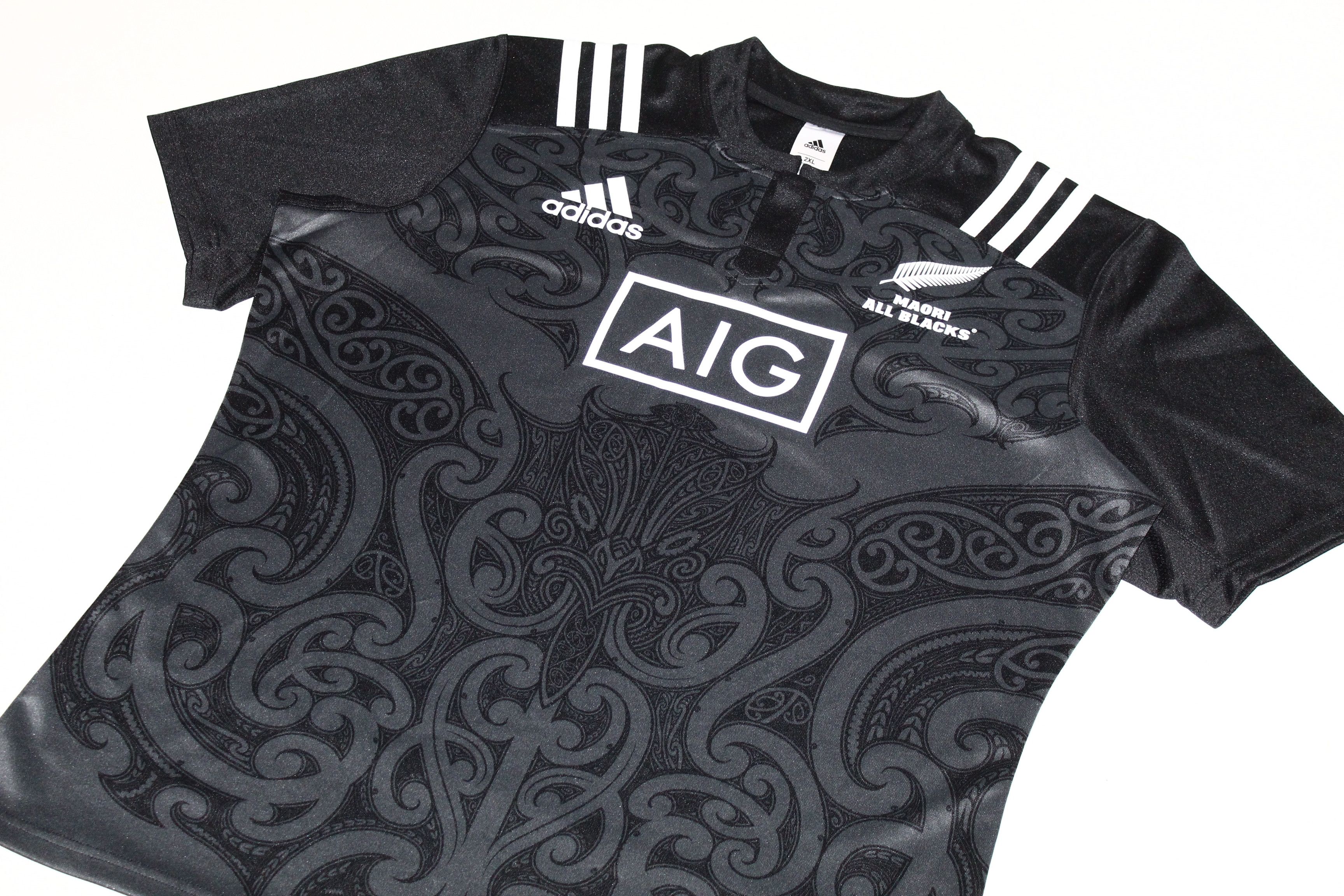 Adidas Adidas Maori All Blacks New Zealand 2017 home rugby jersey Size US XXL / EU 58 / 5 - 5 Thumbnail