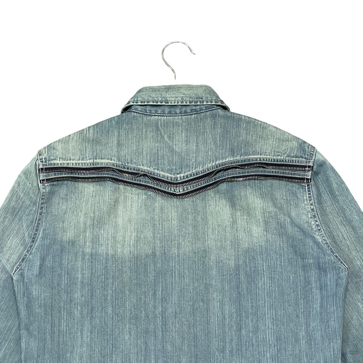 Lithium Vtg Lithium Homme Embroidered Slim Fit Denim Western Jacket Size US S / EU 44-46 / 1 - 12 Thumbnail