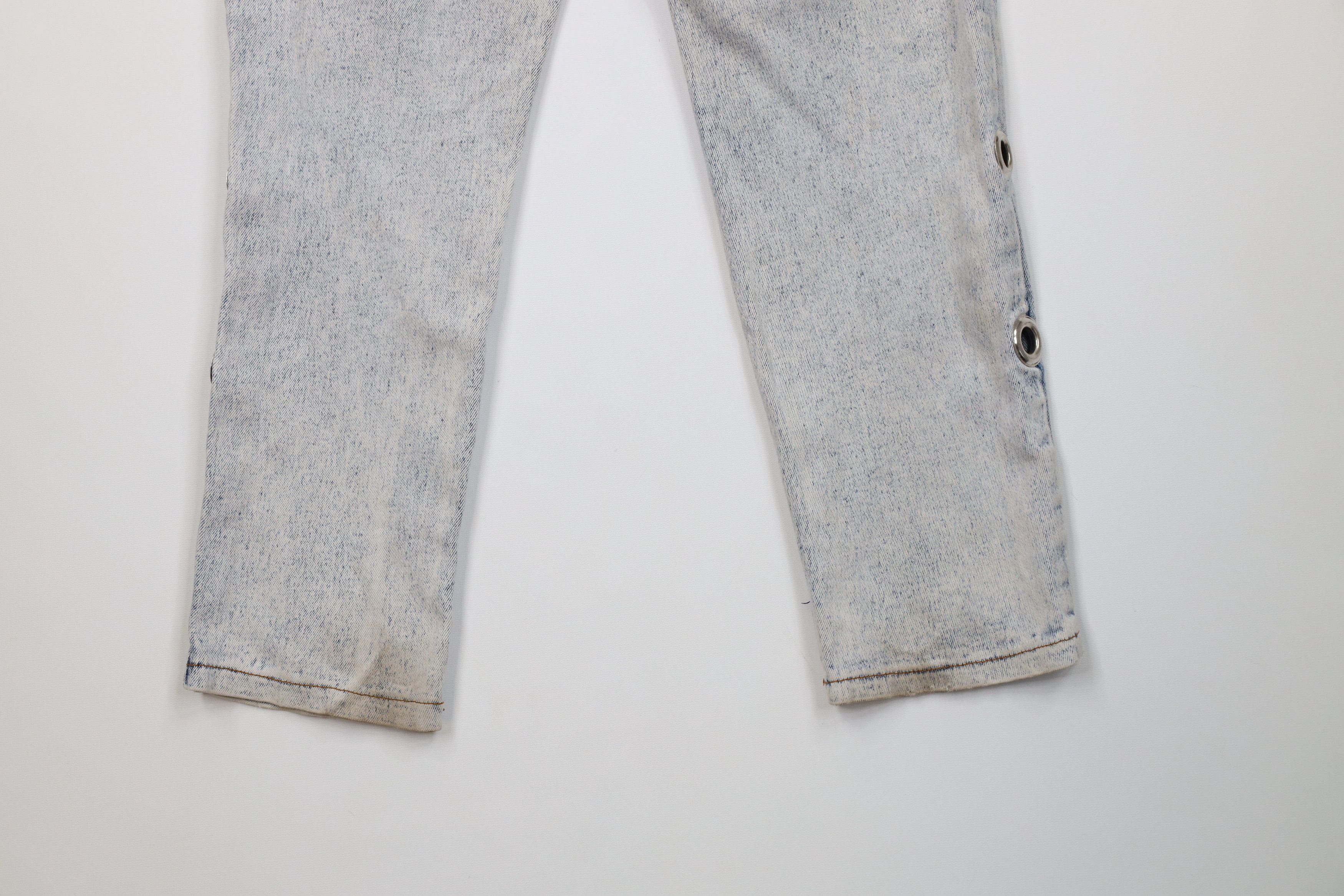 Vintage Vintage 90s Streetwear Acid Wash Rivet Tapered Leg Jeans Size 32" / US 10 / IT 46 - 13 Thumbnail