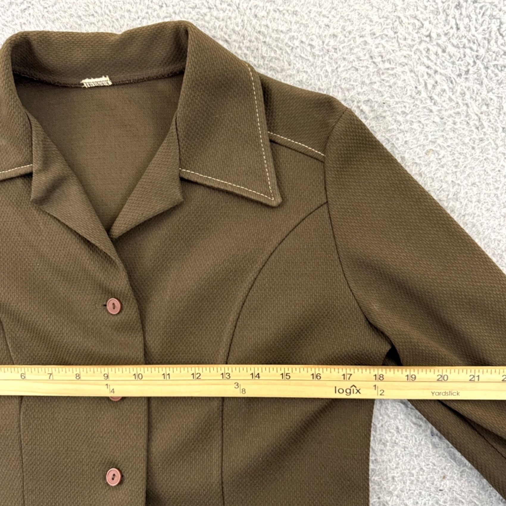 Vintage Vintage Union Made Womens Small Long Sleeve 70s Western Button Polyester Size S / US 4 / IT 40 - 7 Thumbnail